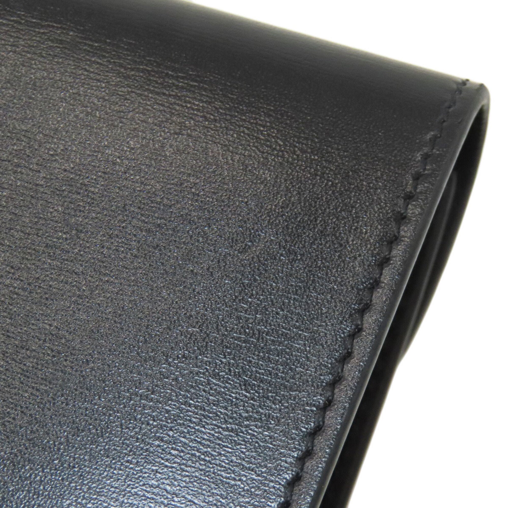 Celine Black Leather Wallet (Tri-Fold) (Pre-Owned)