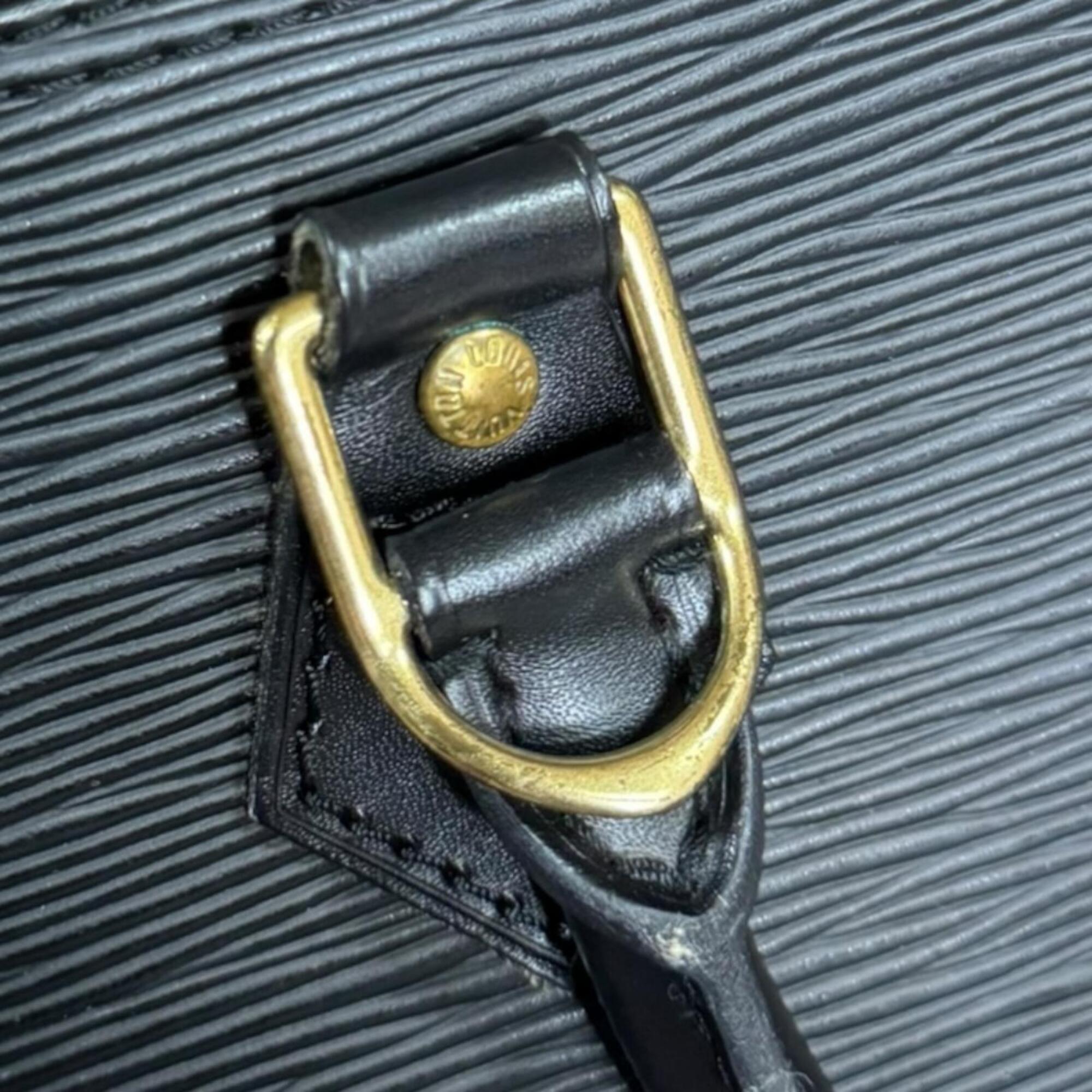 Louis Vuitton Epi Black Epi Leather Handbag (Pre-Owned)
