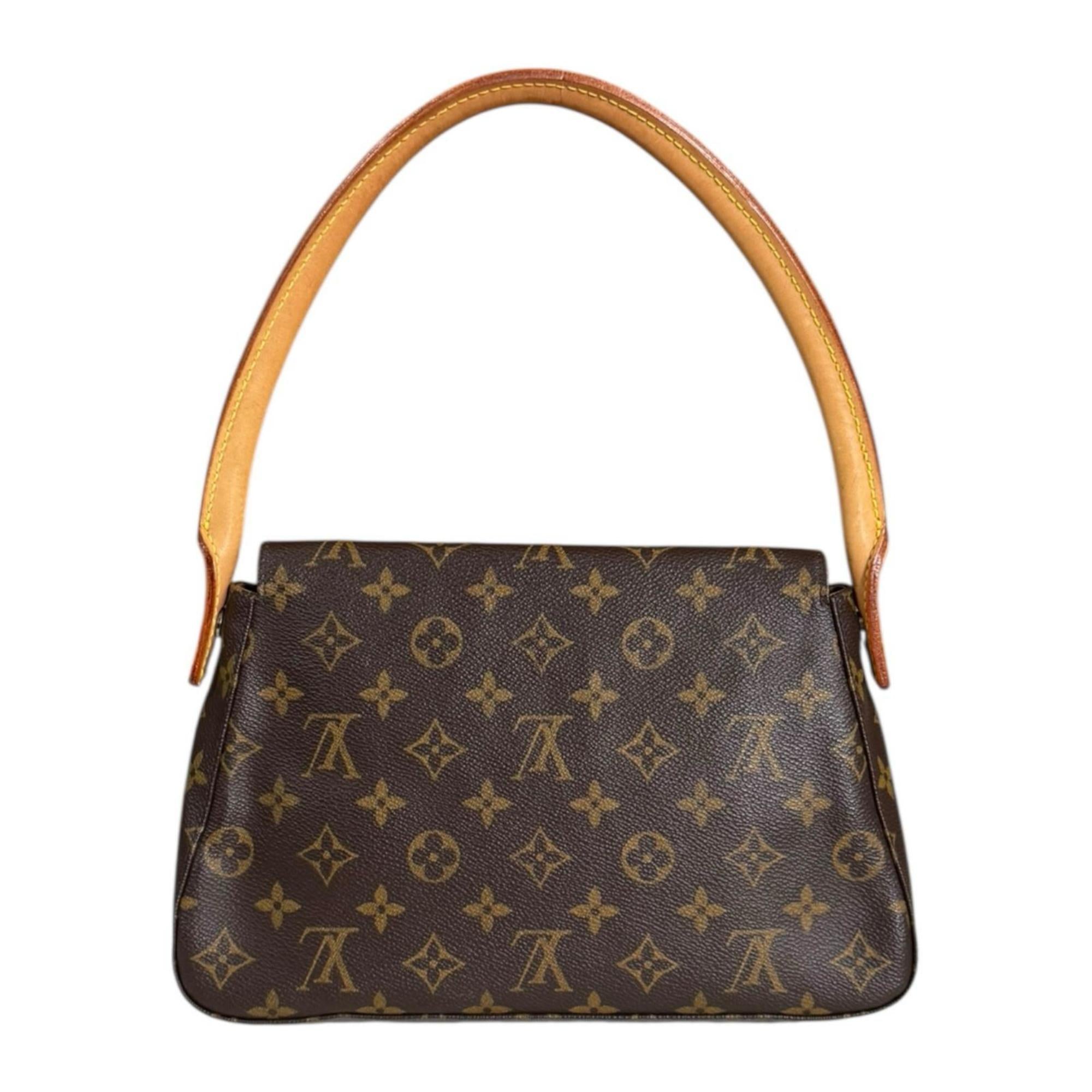 Louis Vuitton Brown Monogram Canvas Handbag (Pre-Owned)