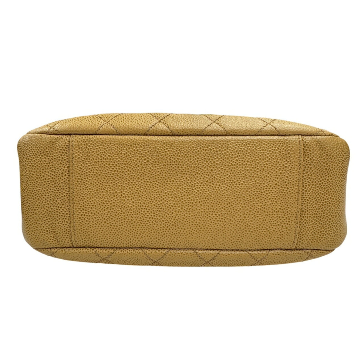 Chanel Beige Grained Calfskin Shoulder Bag (Pre-Owned)