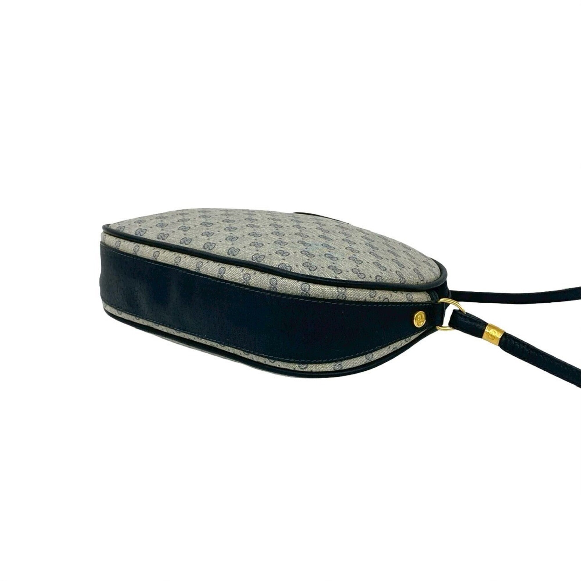 Gucci Navy Leather Pvc Pochette Shoulder Bag (Pre-Owned)
