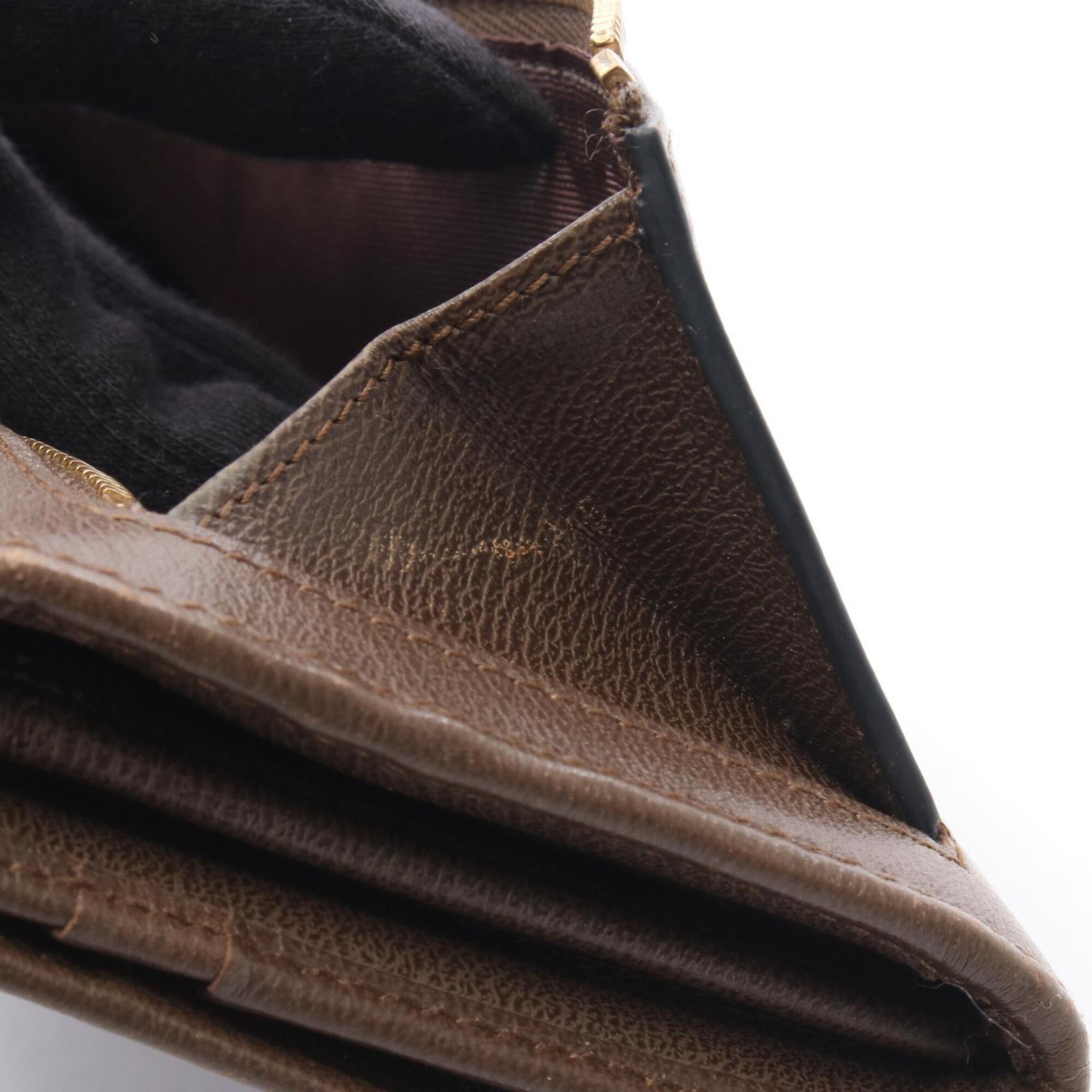 Loewe Brown Leather Long Wallet (Bi-Fold) (Pre-Owned)