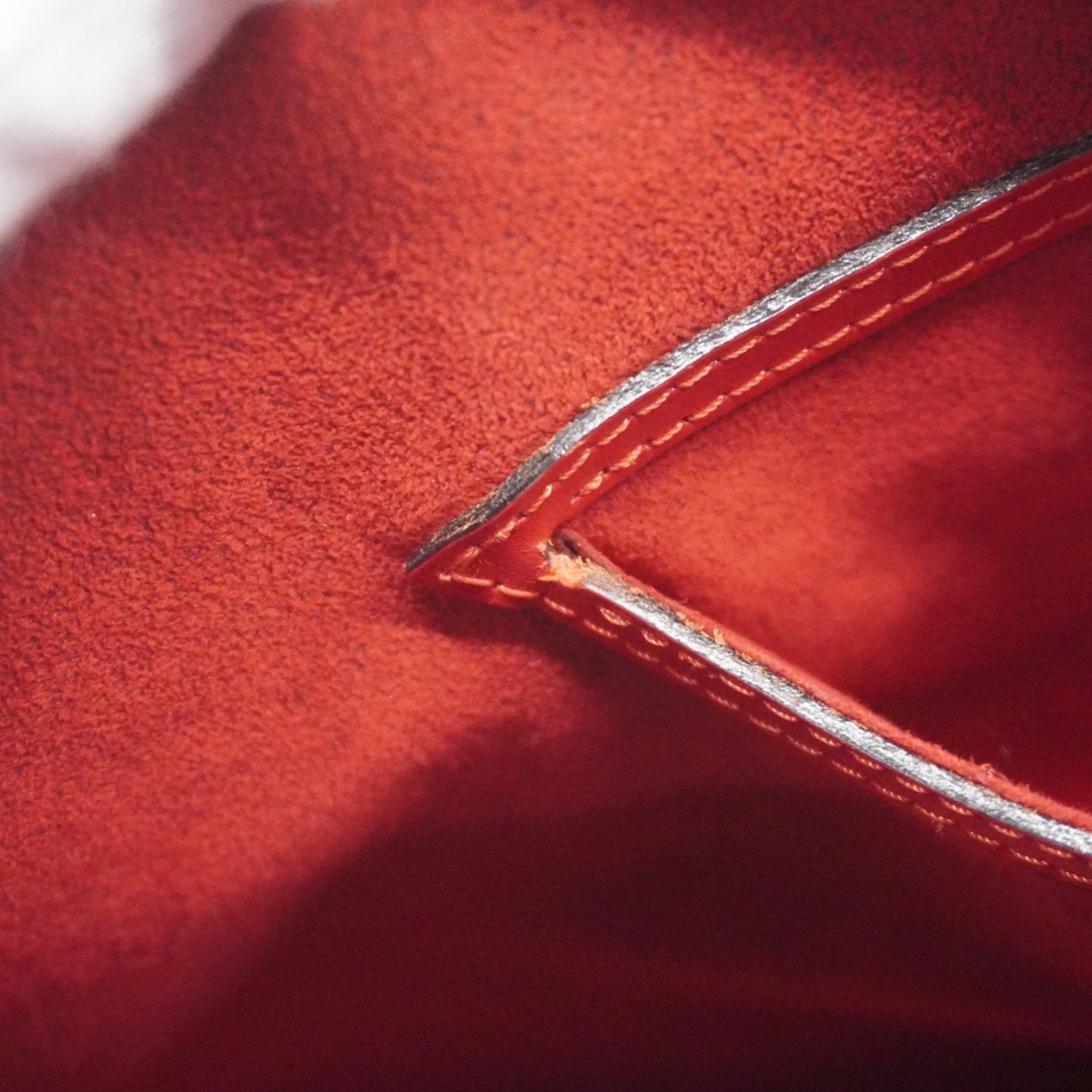 Louis Vuitton Castilian Red Handbag (Pre-Owned)
