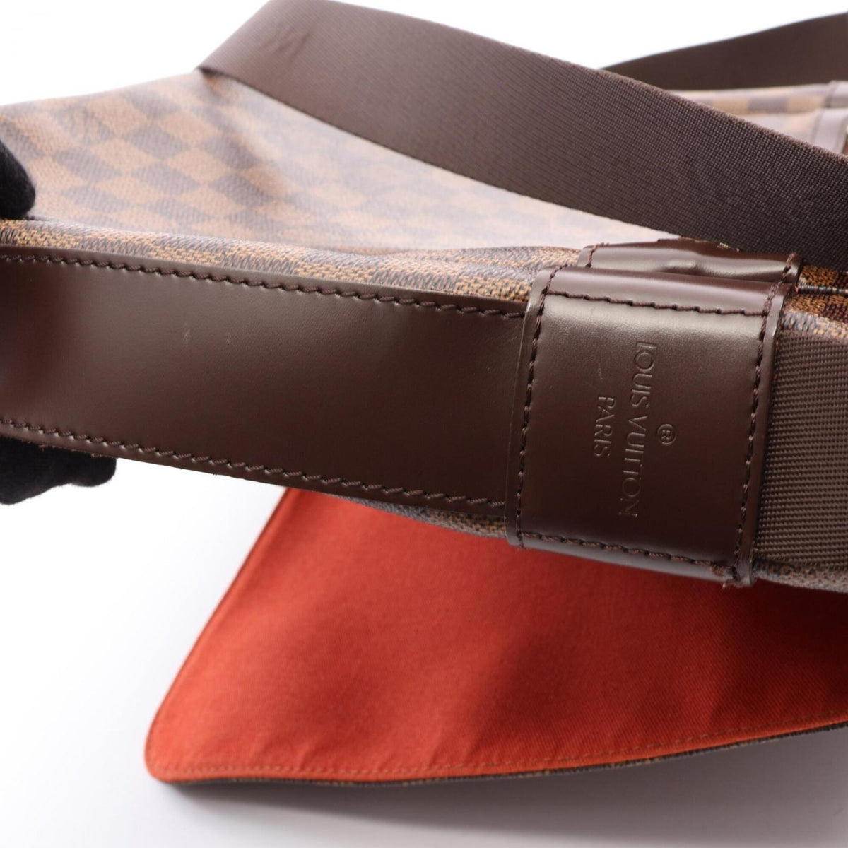 Louis Vuitton Brown Damier Canvas Coated Canvas Leather Handbag Shoulder Bag (Pre-Owned)