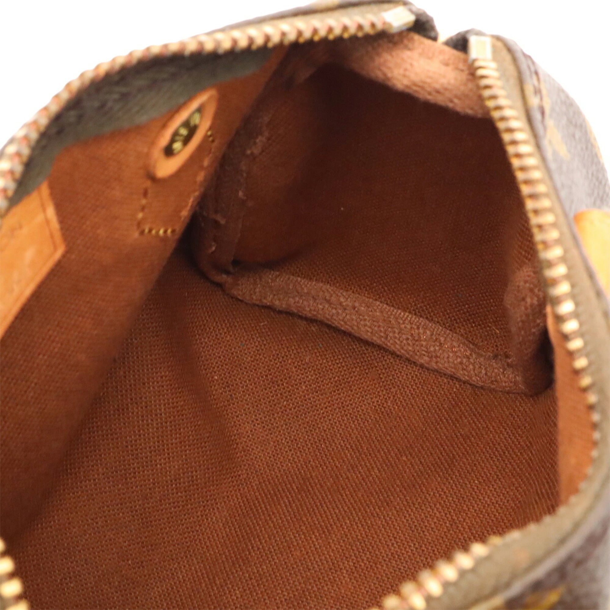 Louis Vuitton Brown Monogram Mini Handbag Pouch Shoulder Bag (Pre-Owned)