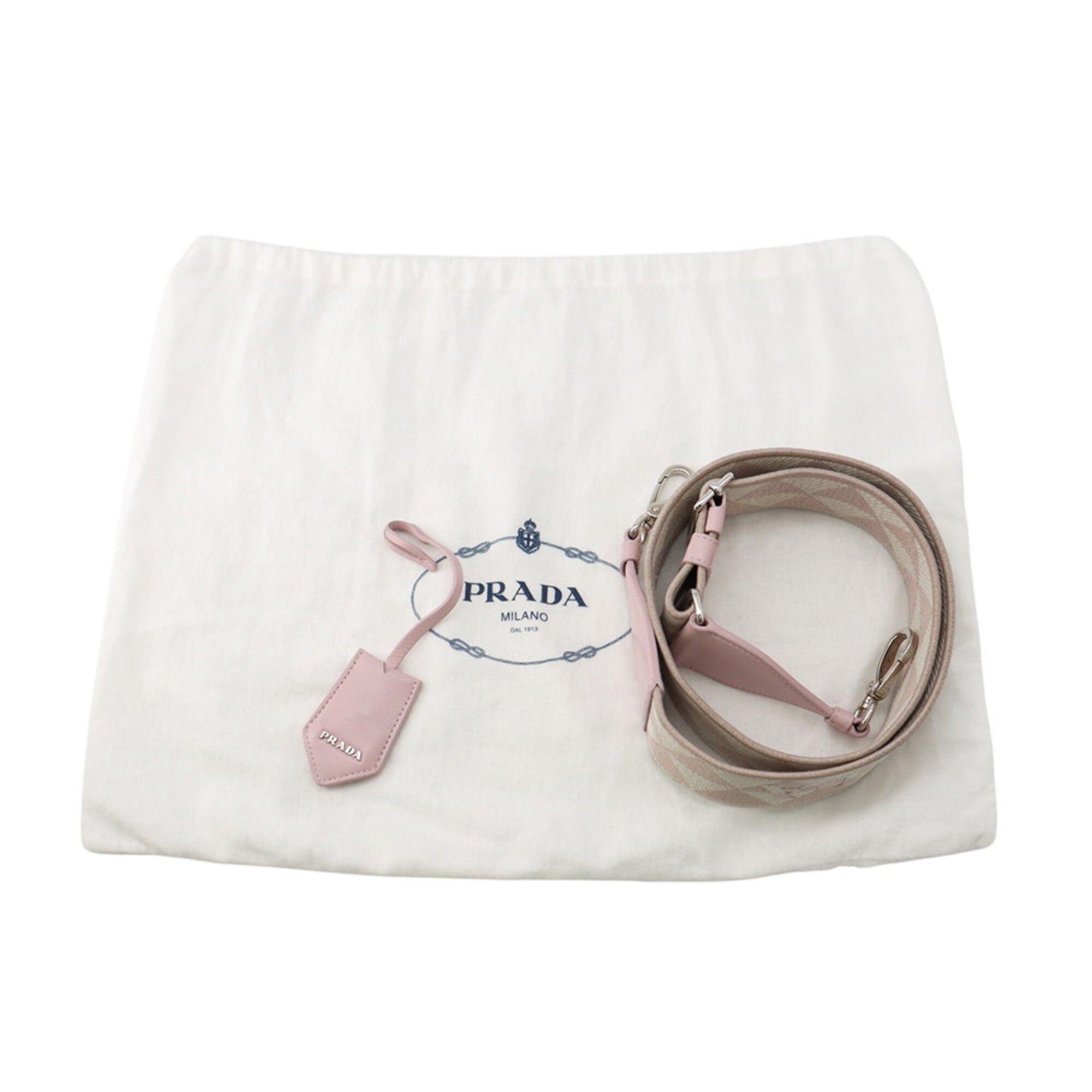 Prada Pink Leather Handbag Shoulder Bag (Pre-Owned)