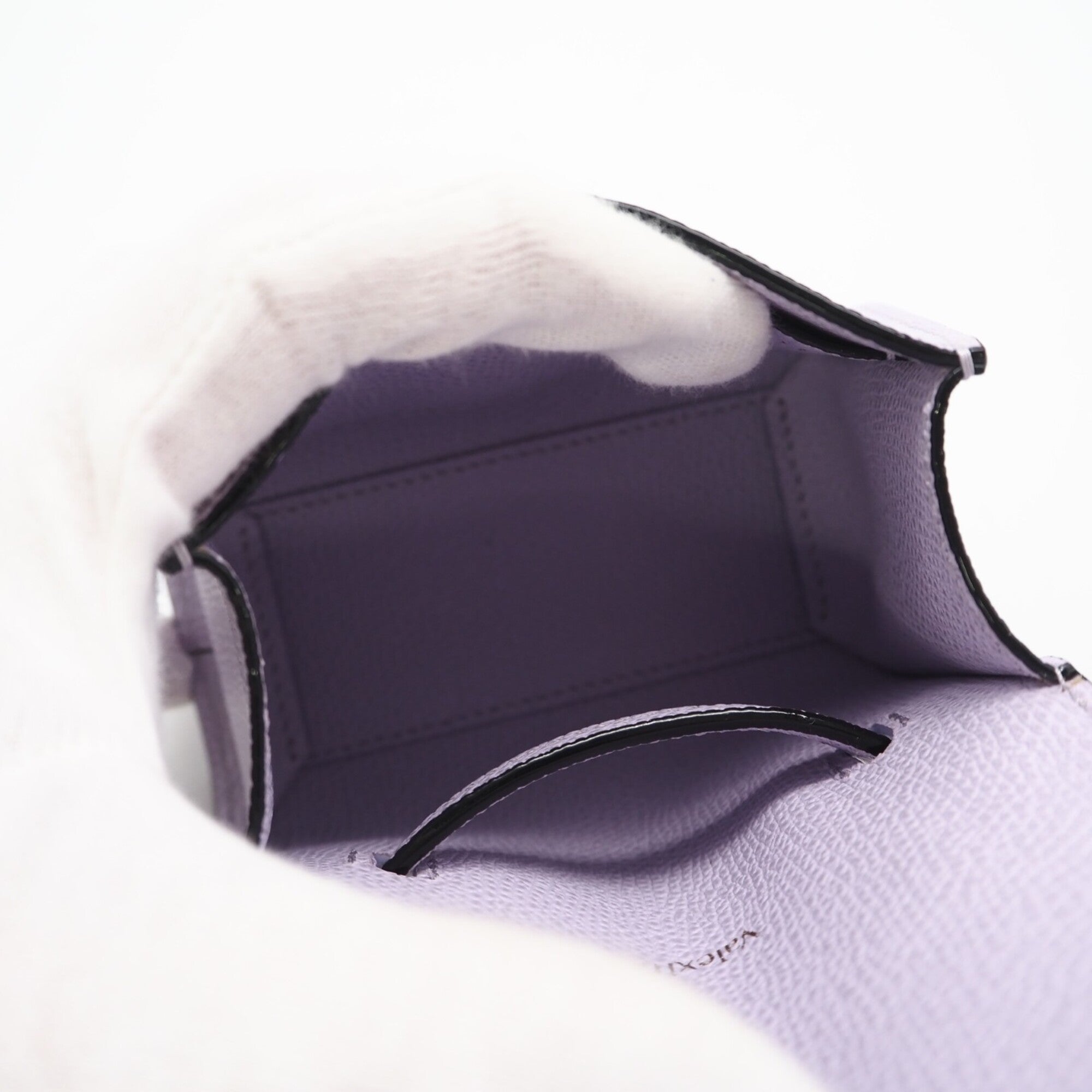 Valextra Purple Leather Shoulder Bag (Pre-Owned)