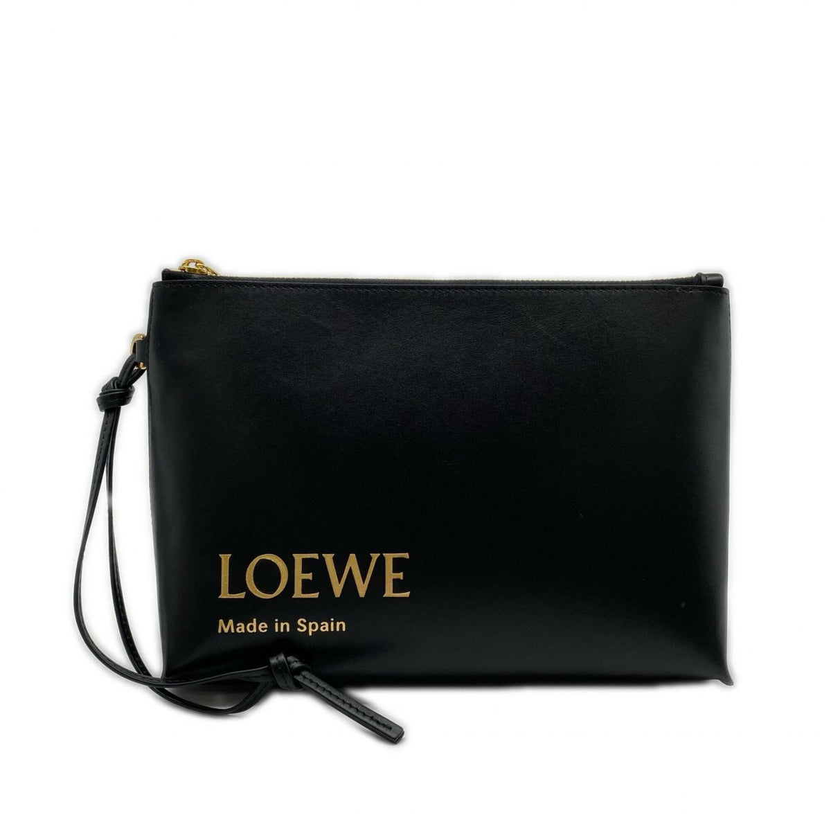 Loewe Black Leather Clutch Bag (Pre-Owned)
