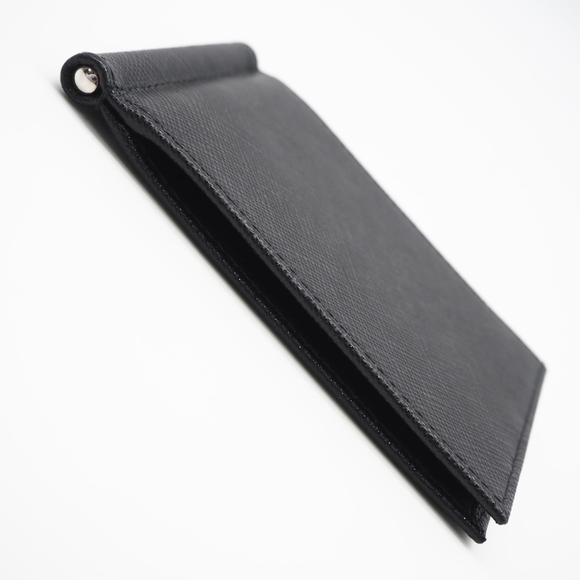 Prada Saffiano Black Saffiano Money Clip (Pre-Owned)