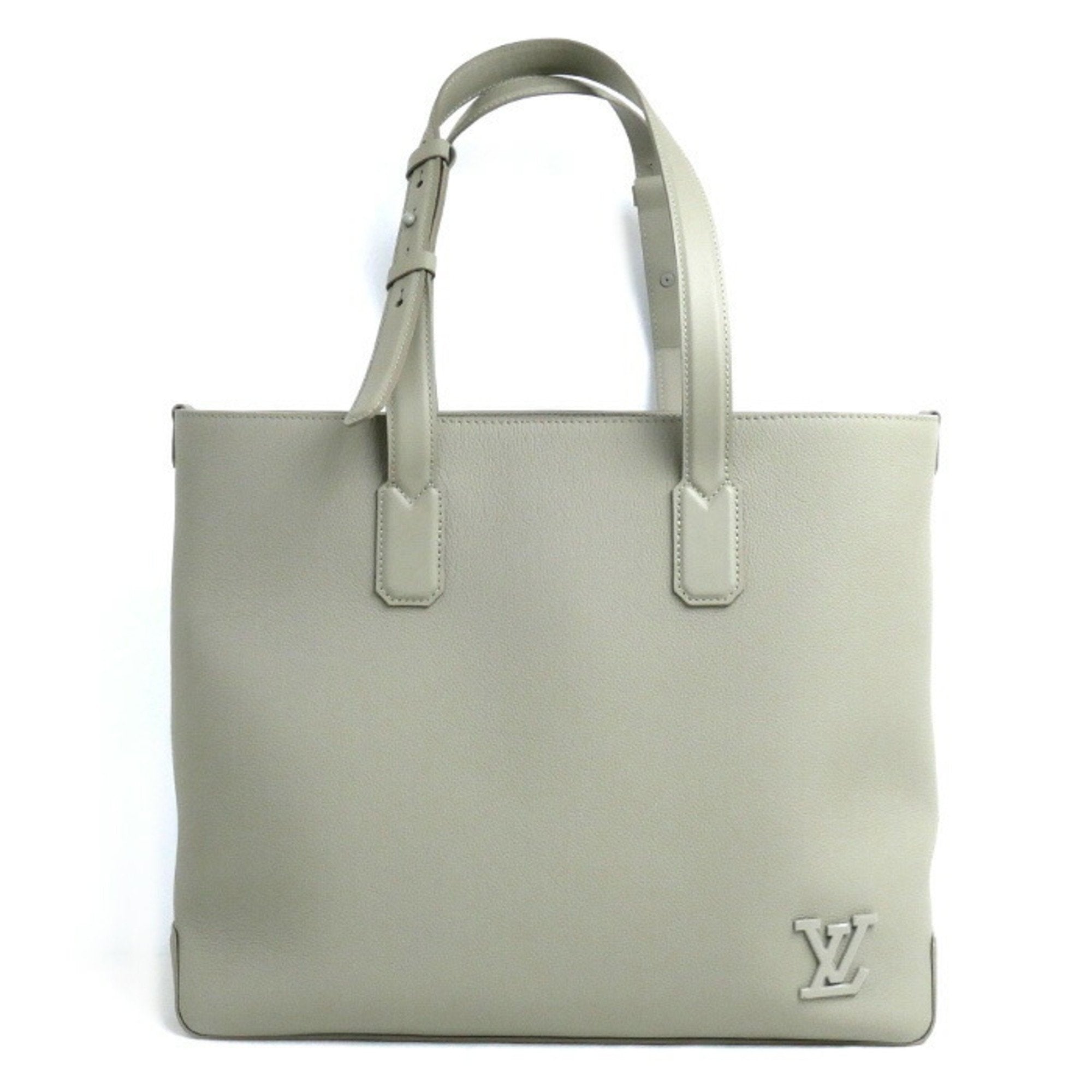 Louis Vuitton Green Leather Tote Bag (Pre-Owned)