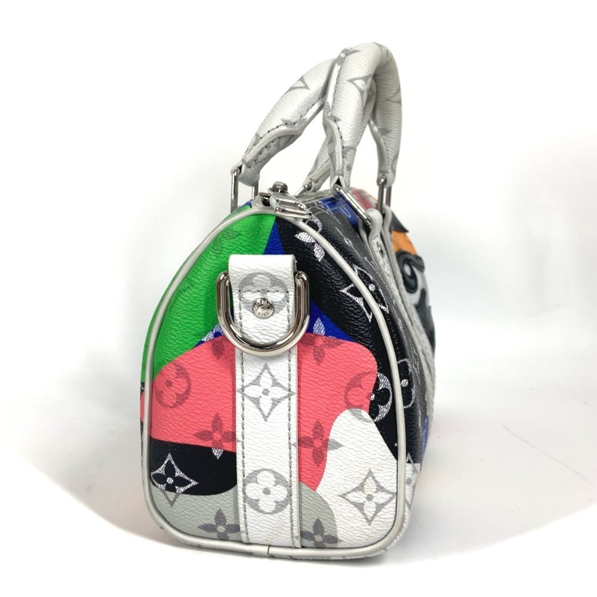 Louis Vuitton Multi-Color Monogram Leather Boston Bag Handbag Shoulder Bag (Pre-Owned)