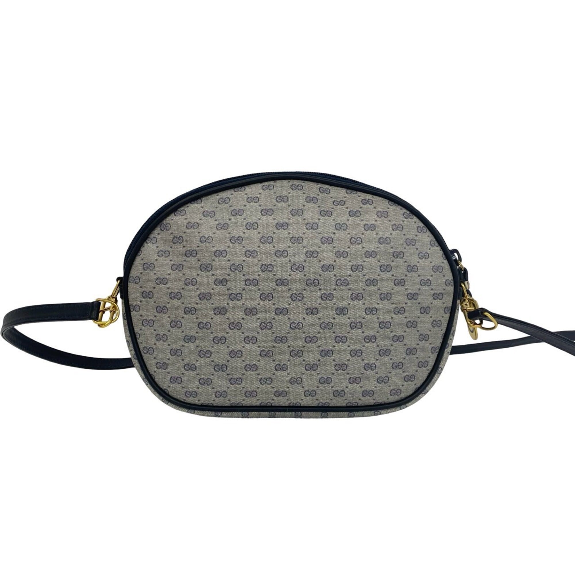 Gucci Navy Leather Pvc Pochette Shoulder Bag (Pre-Owned)