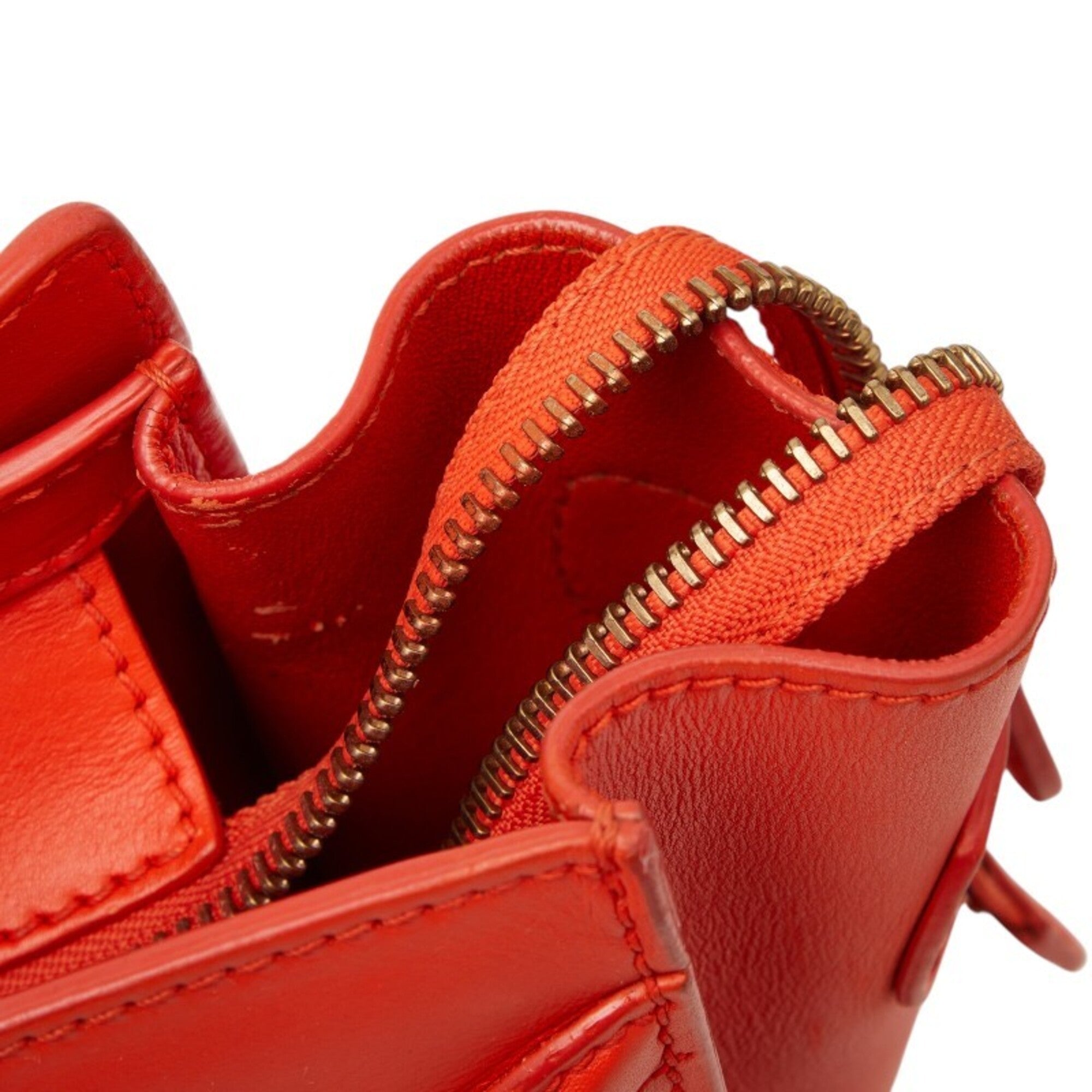 Celine Orange Leather Handbag (Pre-Owned)