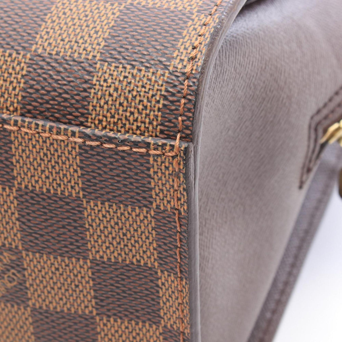 Louis Vuitton Brown Ebene Coated Canvas Leather Handbag (Pre-Owned)