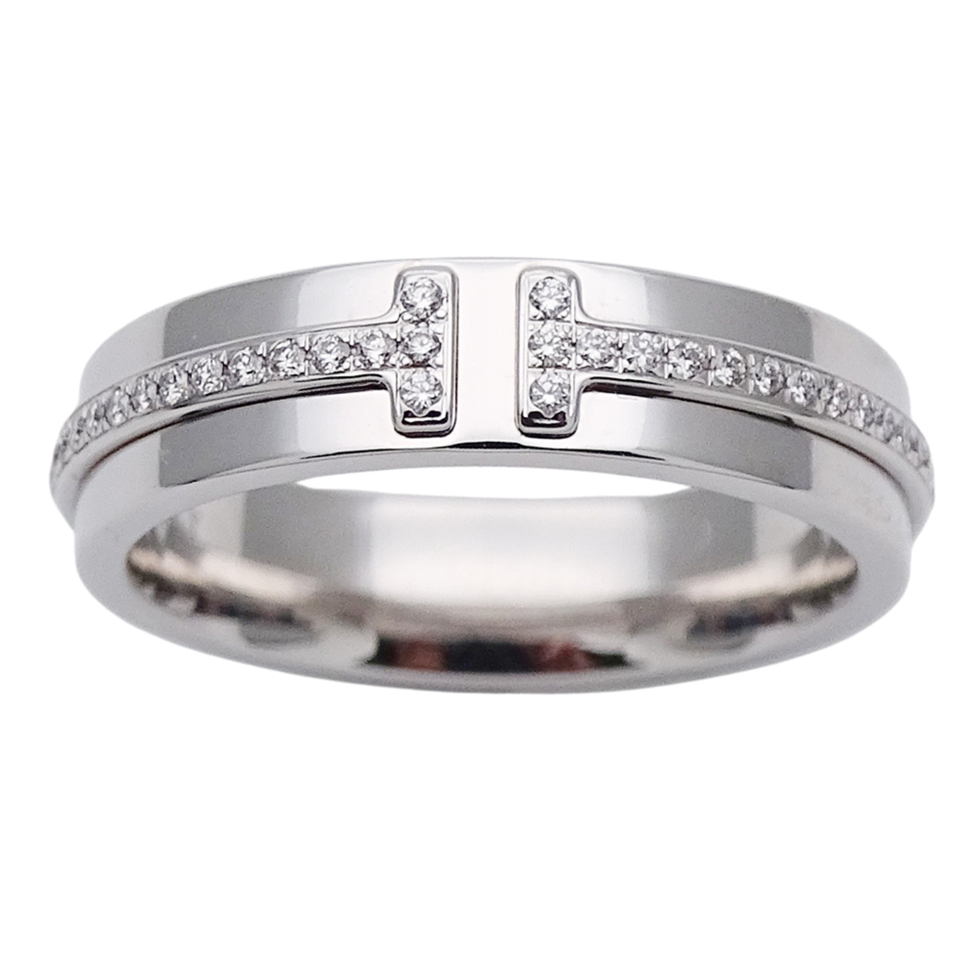 Tiffany White Gold White Gold (18K) Band Ring (Pre-Owned)