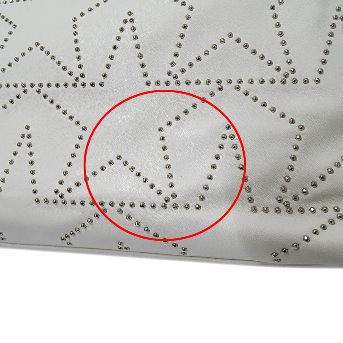 Jimmy Choo White Leather Handbag Tote Bag (Pre-Owned)