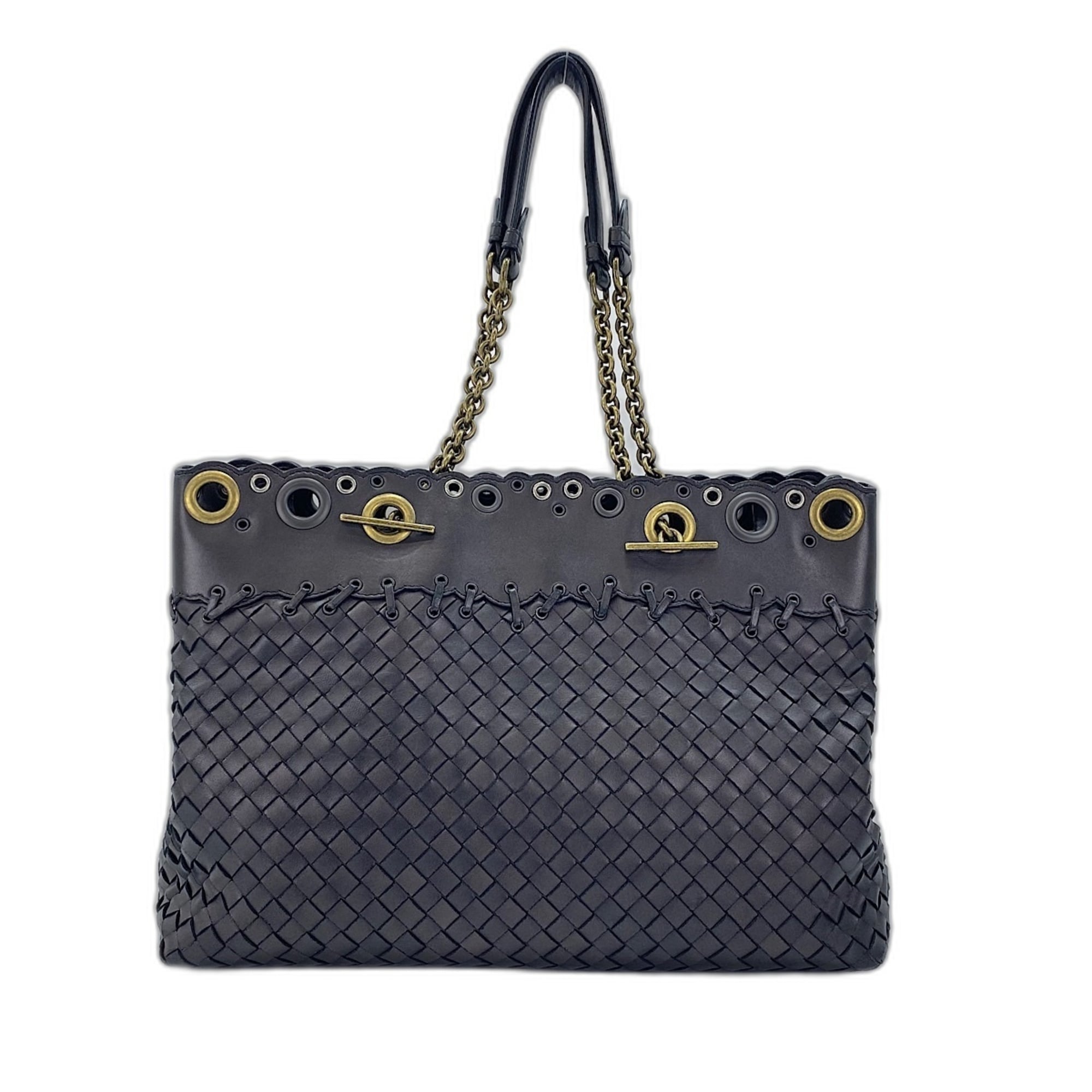 Bottega Veneta Purple Leather Shoulder Bag (Pre-Owned)