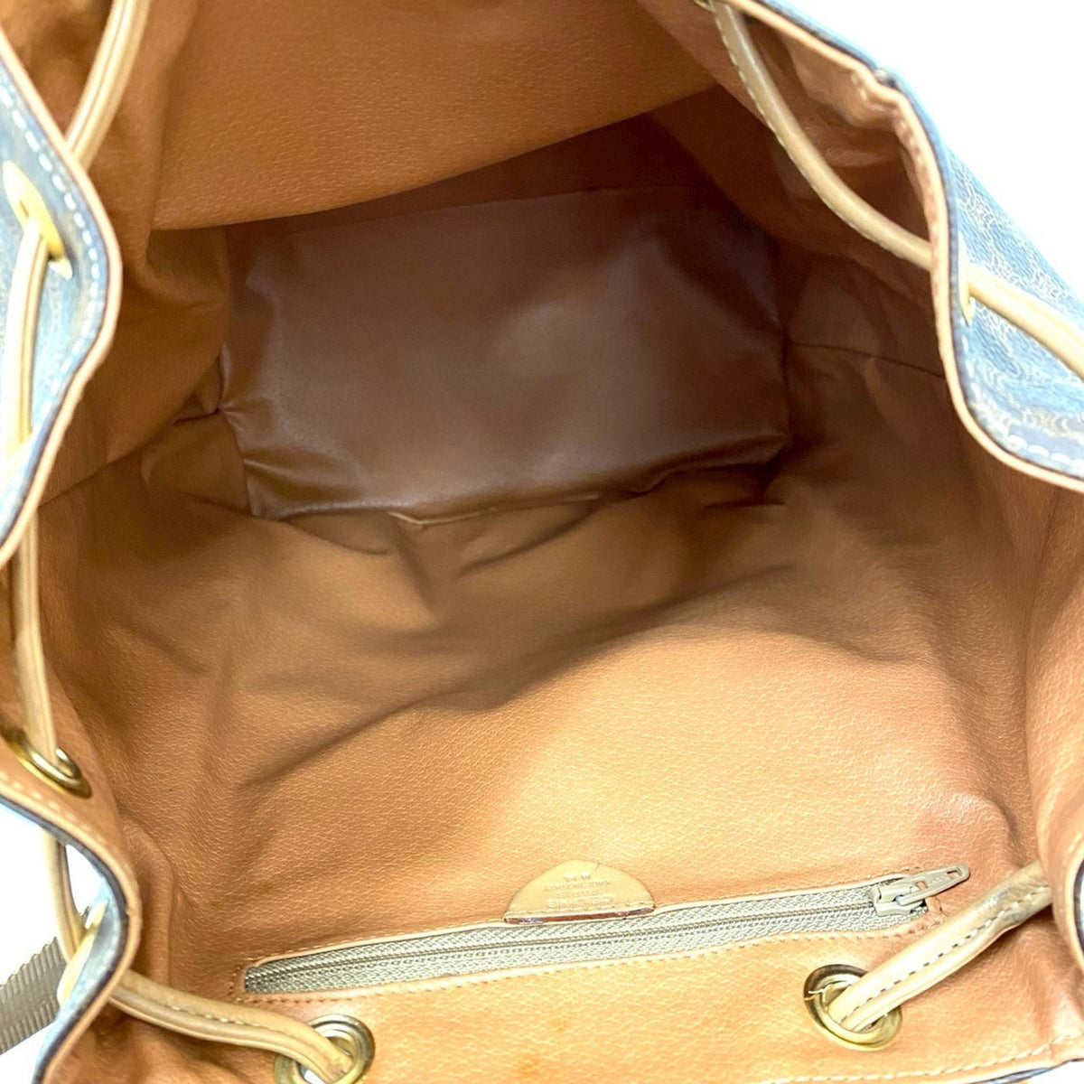Celine Brown Leather Pvc Backpack (Pre-Owned)