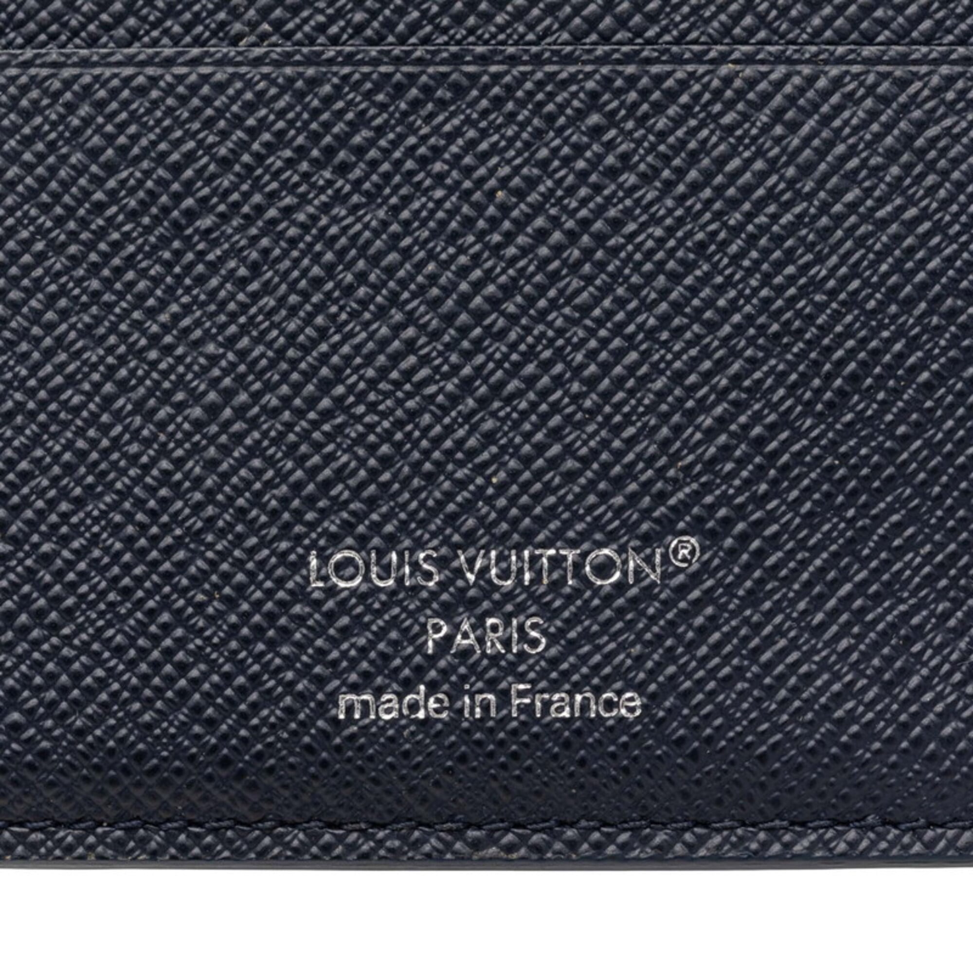 Louis Vuitton Blue Leather Wallet (Bi-Fold) (Pre-Owned)