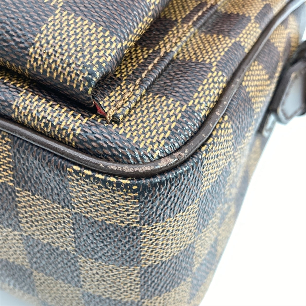 Louis Vuitton Damier Brown Damier Canvas Ebene Shoulder Bag (Pre-Owned)