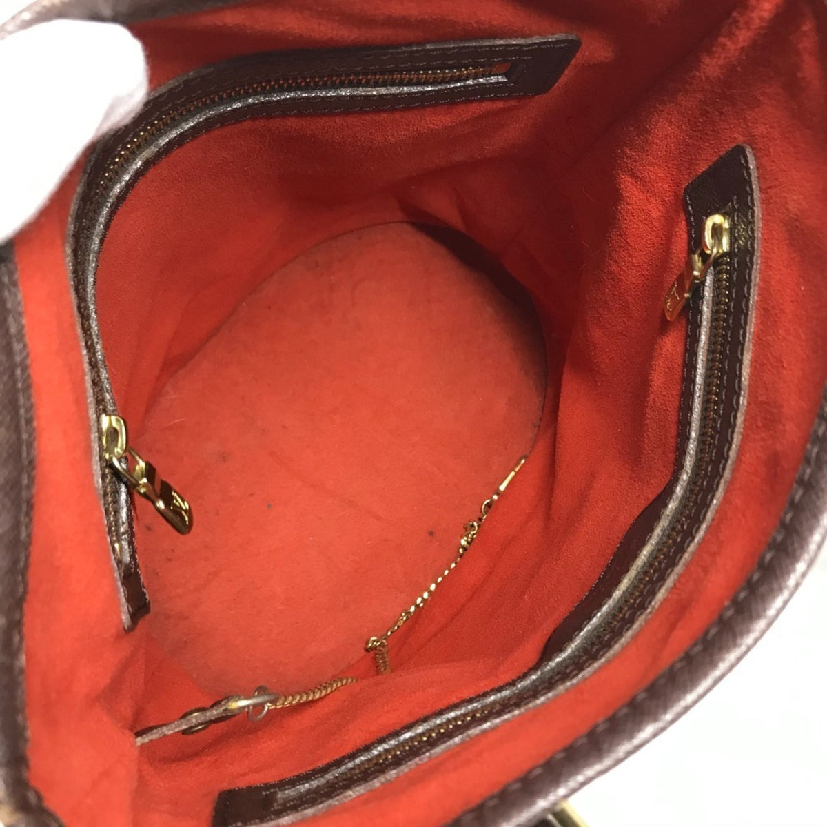 Louis Vuitton Brown Damier Canvas Ebene Galle Damier Graphite Pouch Shoulder Bag Tote Bag (Pre-Owned)