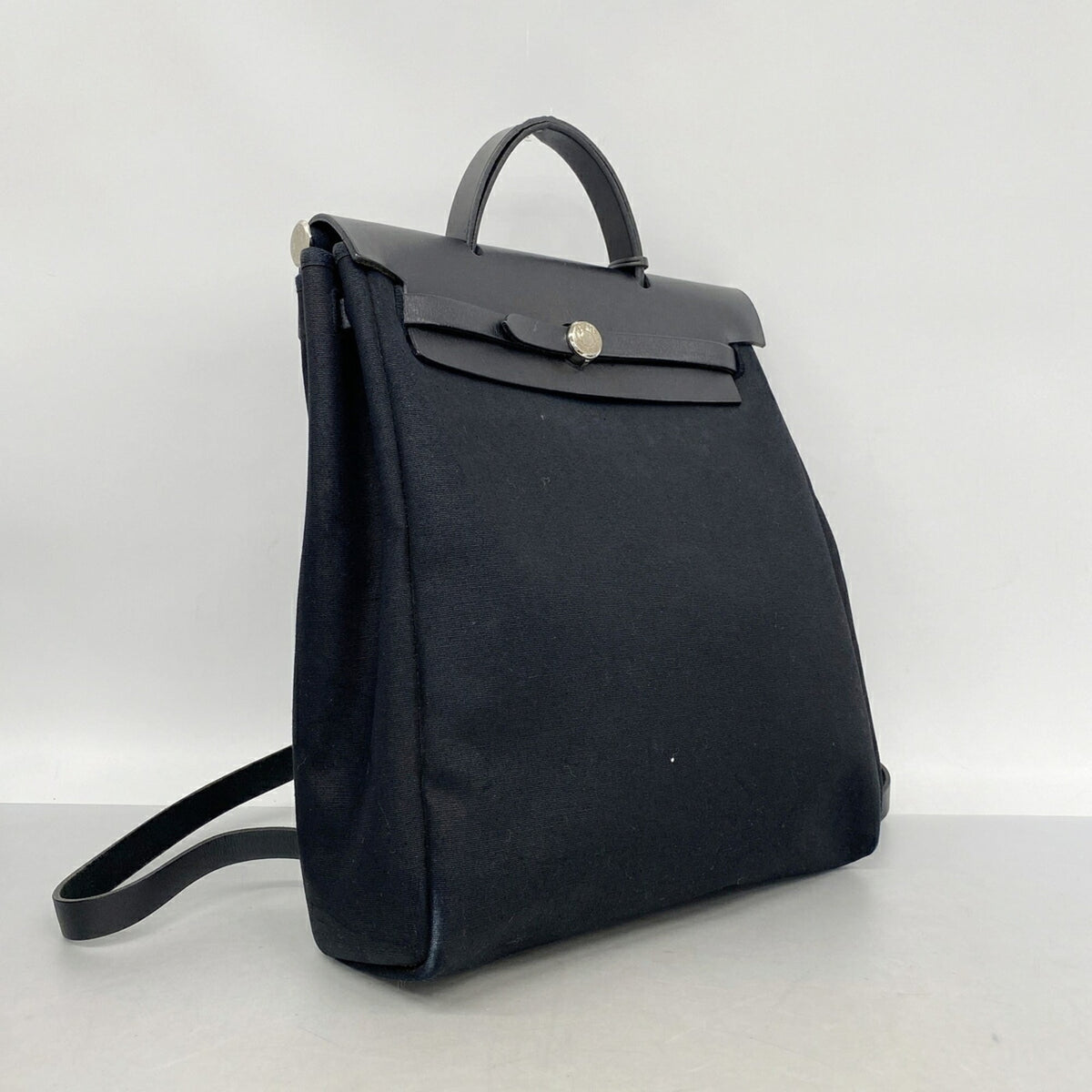 Hermes Black Toile Officier Backpack (Pre-Owned)