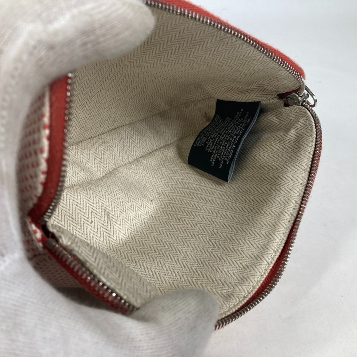 Hermes Orange Cotton Pouch (Pre-Owned)