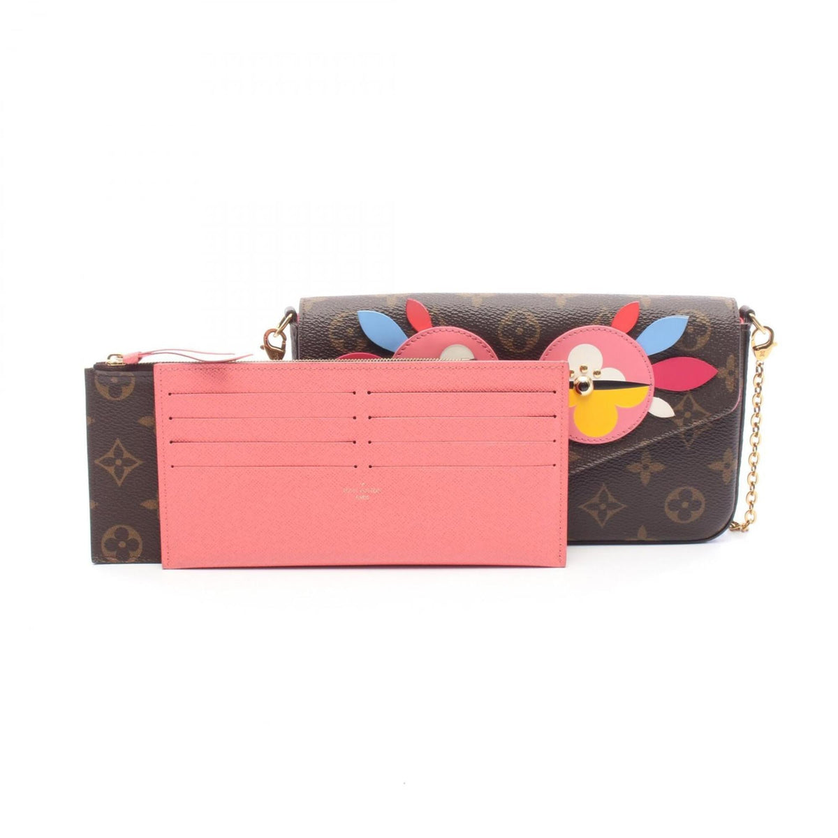 Louis Vuitton Brown Monogram Multi-Color Coated Canvas Leather Handbag Shoulder Bag (Pre-Owned)