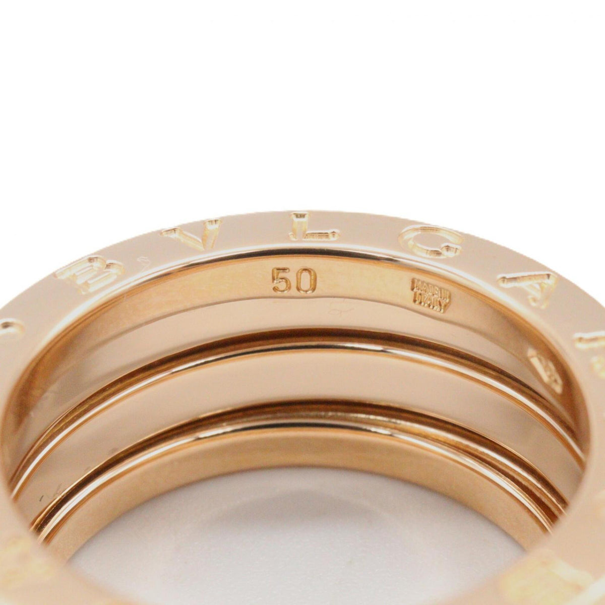 Bvlgari Gold Pink Gold (18K) Band Ring (Pre-Owned)