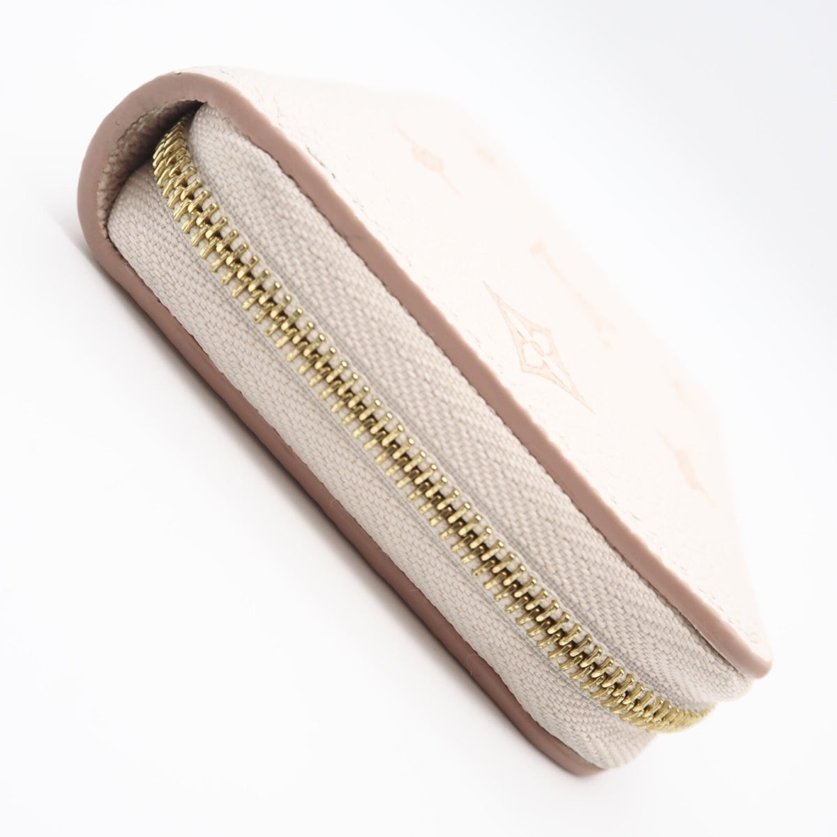 Louis Vuitton Monogram Empreinte Pink Beige Leather Coin Purse/Coin Case (Pre-Owned)