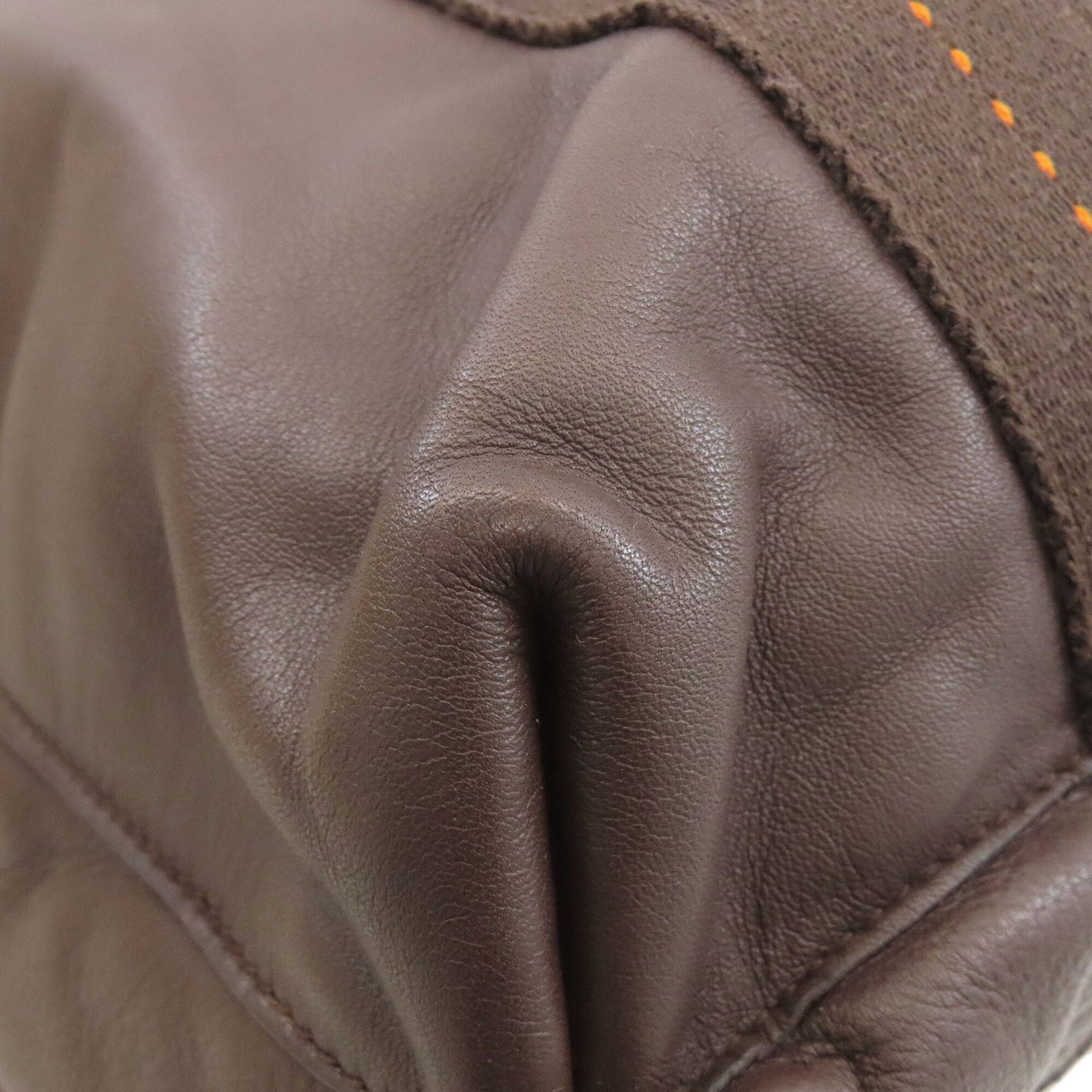 Hermes Brown Leather Handbag (Pre-Owned)