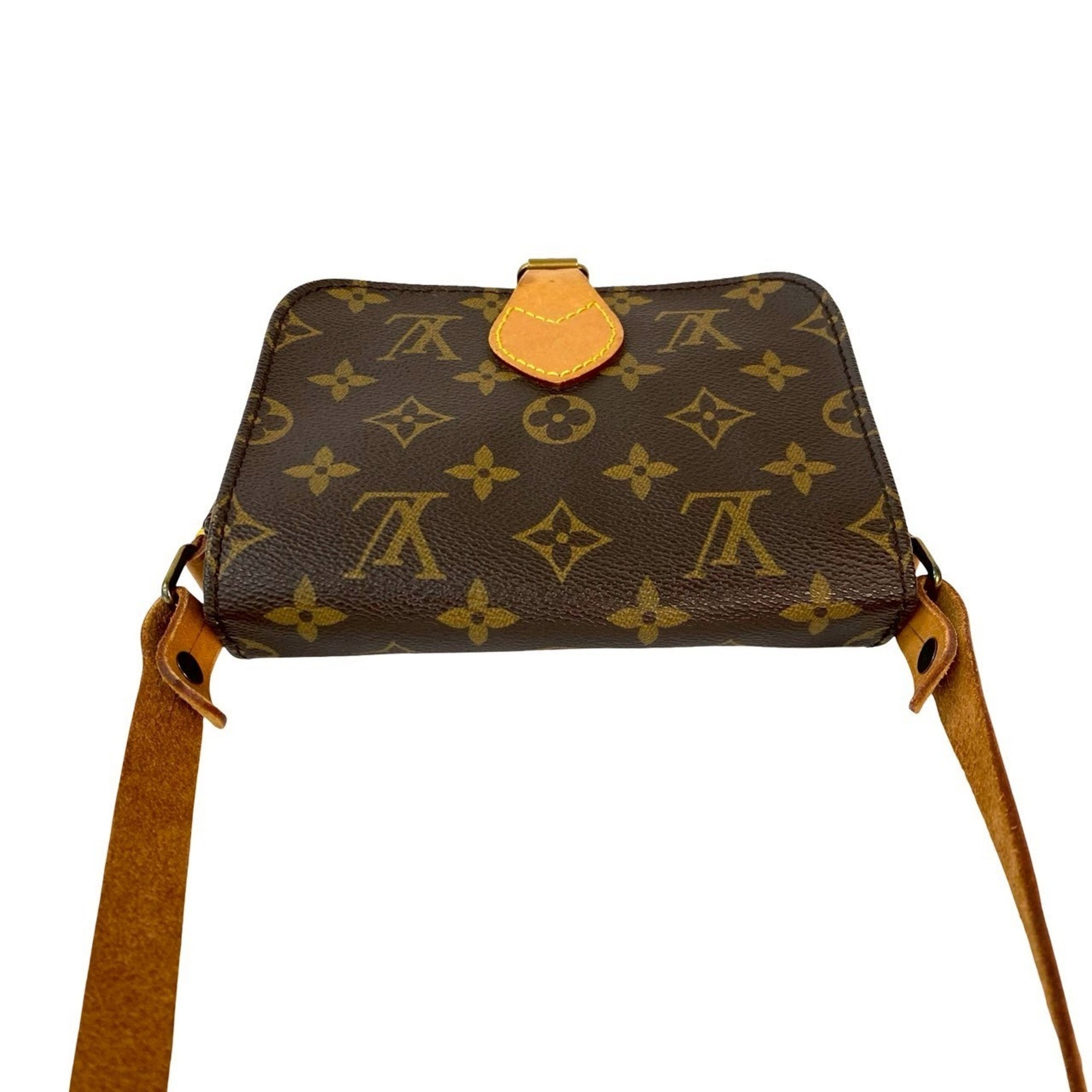 Louis Vuitton Brown Pvc Leather Pochette Shoulder Bag (Pre-Owned)