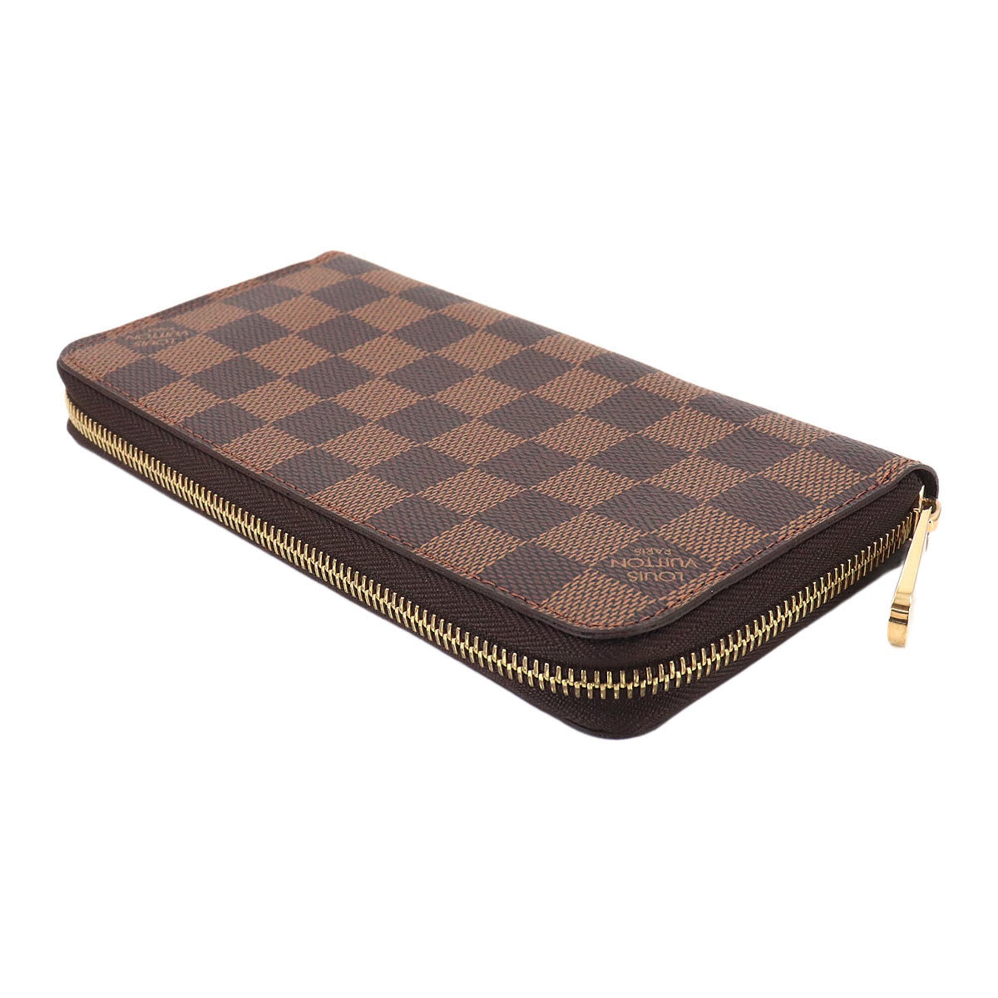 Louis Vuitton Damier Ebene Damier Canvas Long Wallet (Bi-Fold) (Pre-Owned)