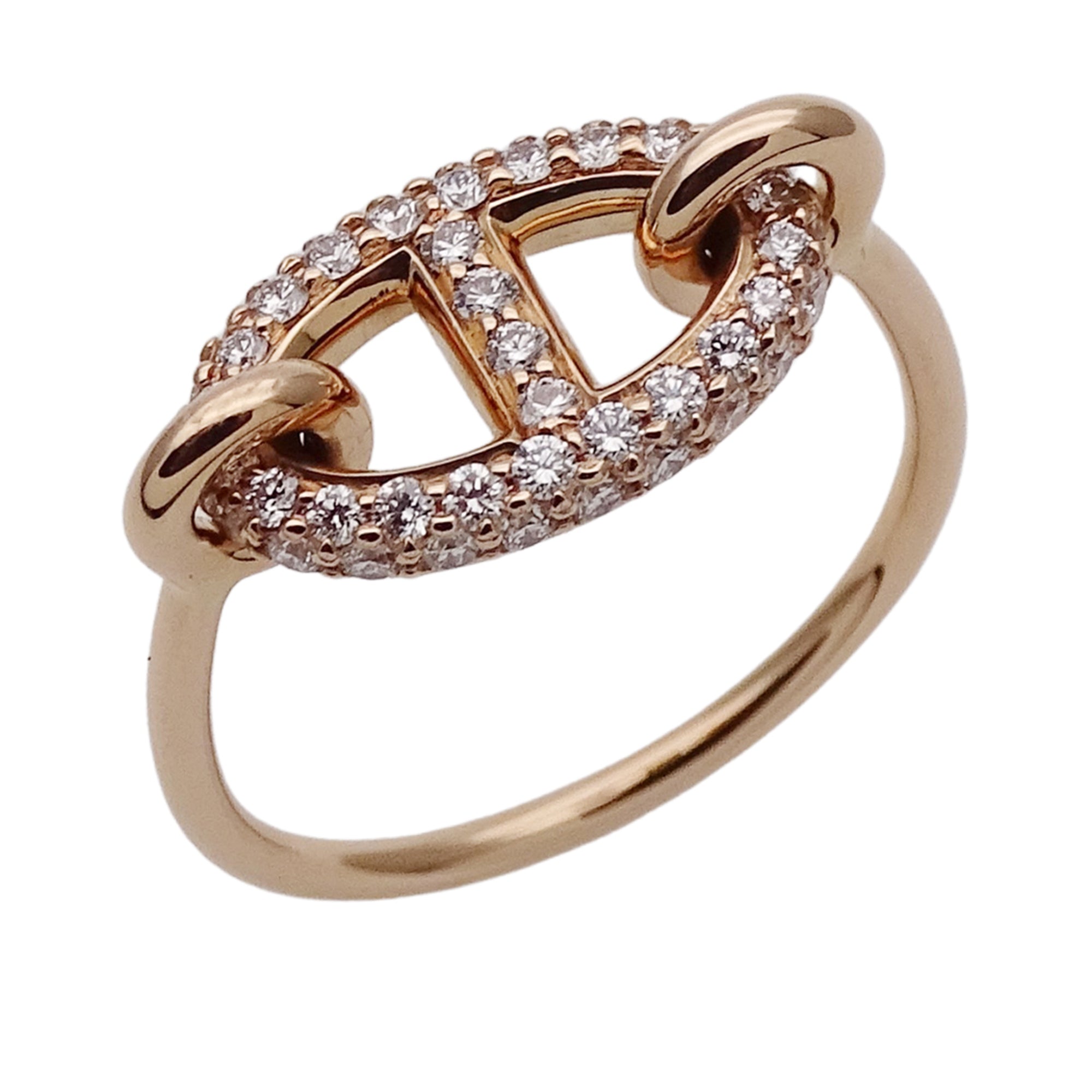 Hermes Pink Gold Pink Gold (18K) Band Ring (Pre-Owned)