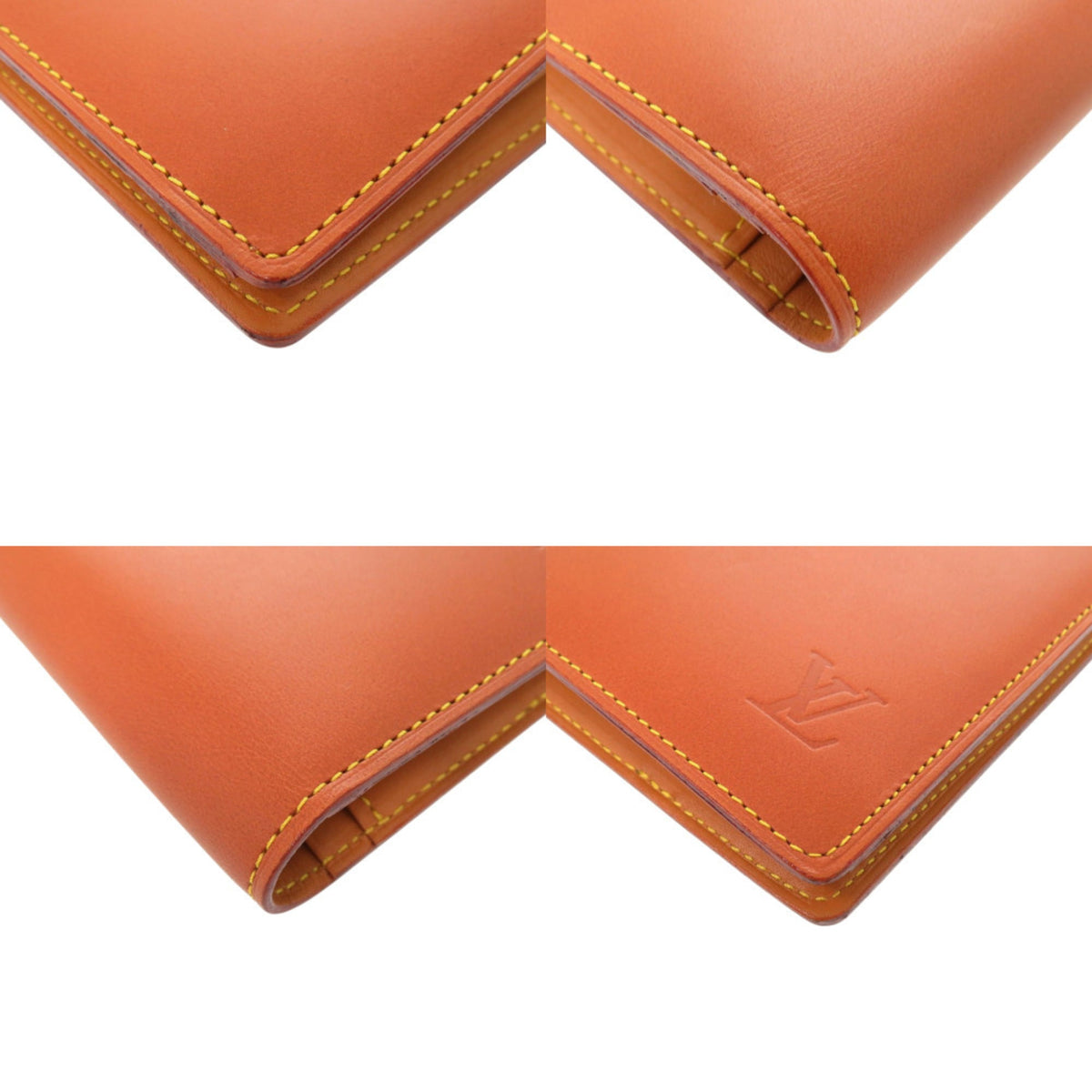 Louis Vuitton Caramel Leather Long Wallet (Bi-Fold) (Pre-Owned)