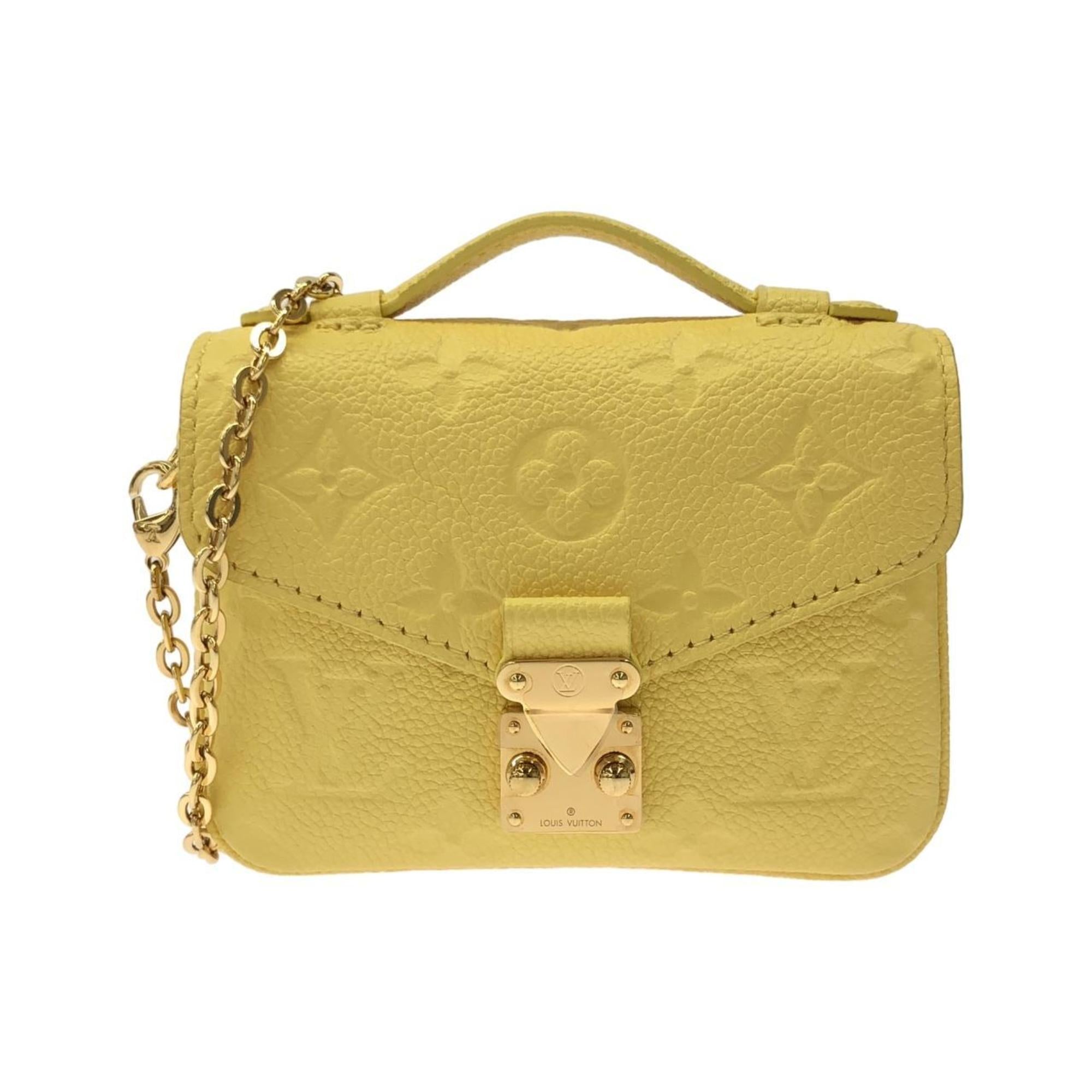 Louis Vuitton Yellow Leather Shoulder Bag (Pre-Owned)