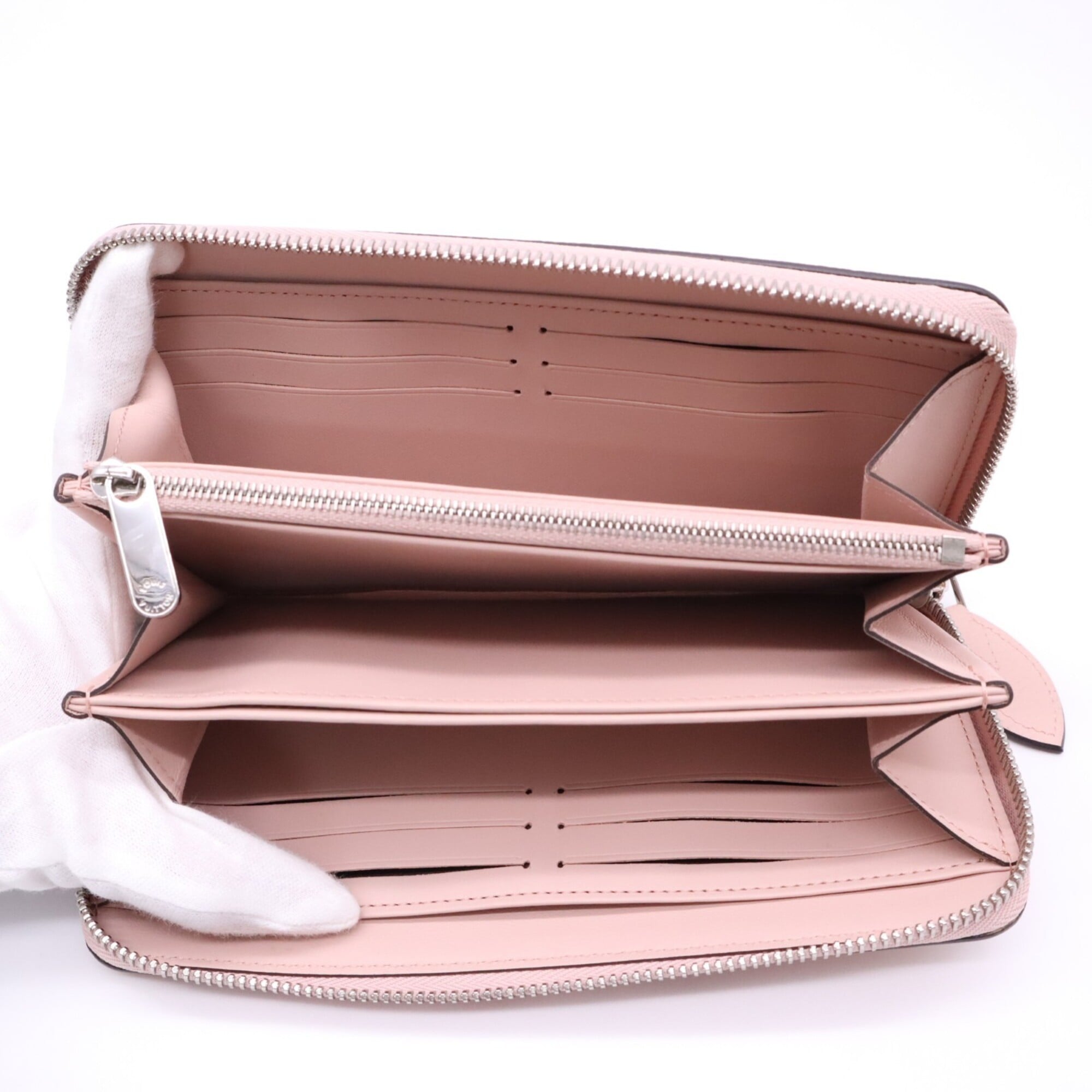 Louis Vuitton Mahina Pink Leather Long Wallet (Bi-Fold) (Pre-Owned)