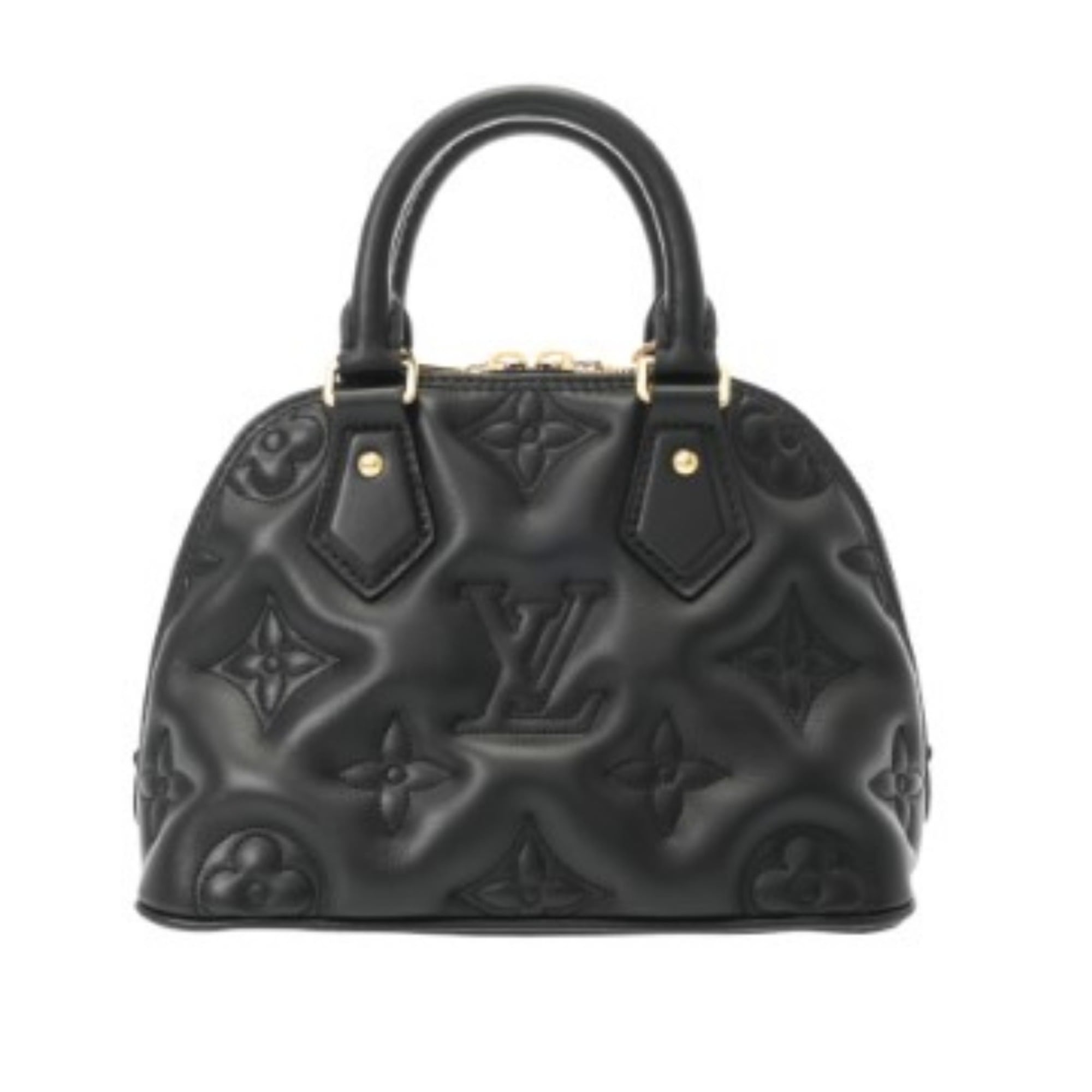 Louis Vuitton Black Leather Handbag (Pre-Owned)