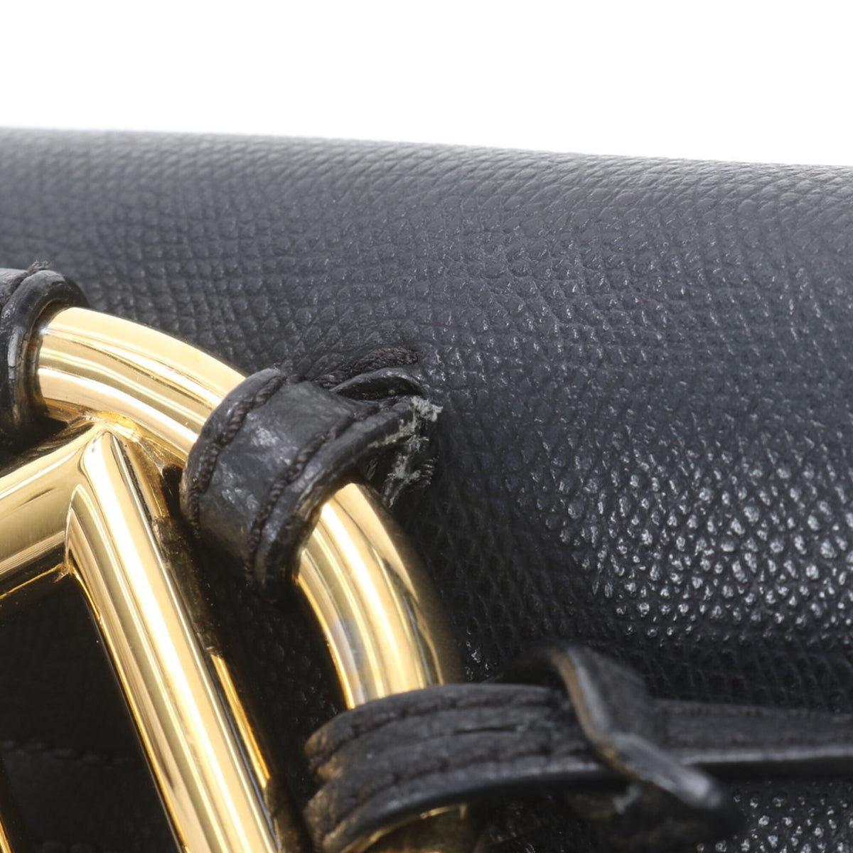 Fendi Black Leather Backpack Shoulder Bag (Pre-Owned)