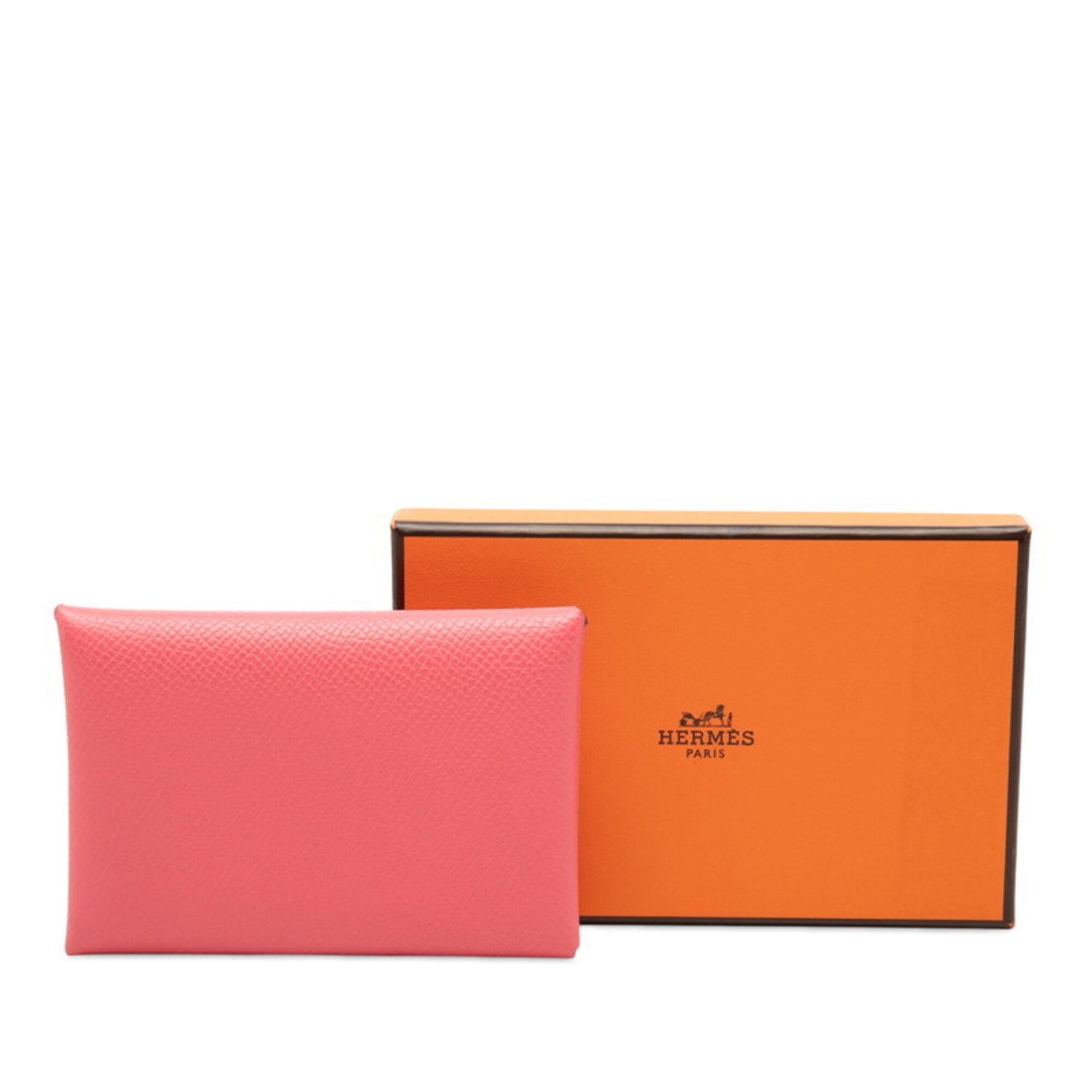 Hermes Pink Rose Azalee Epsom Leather Coin Purse/Coin Case (Pre-Owned)