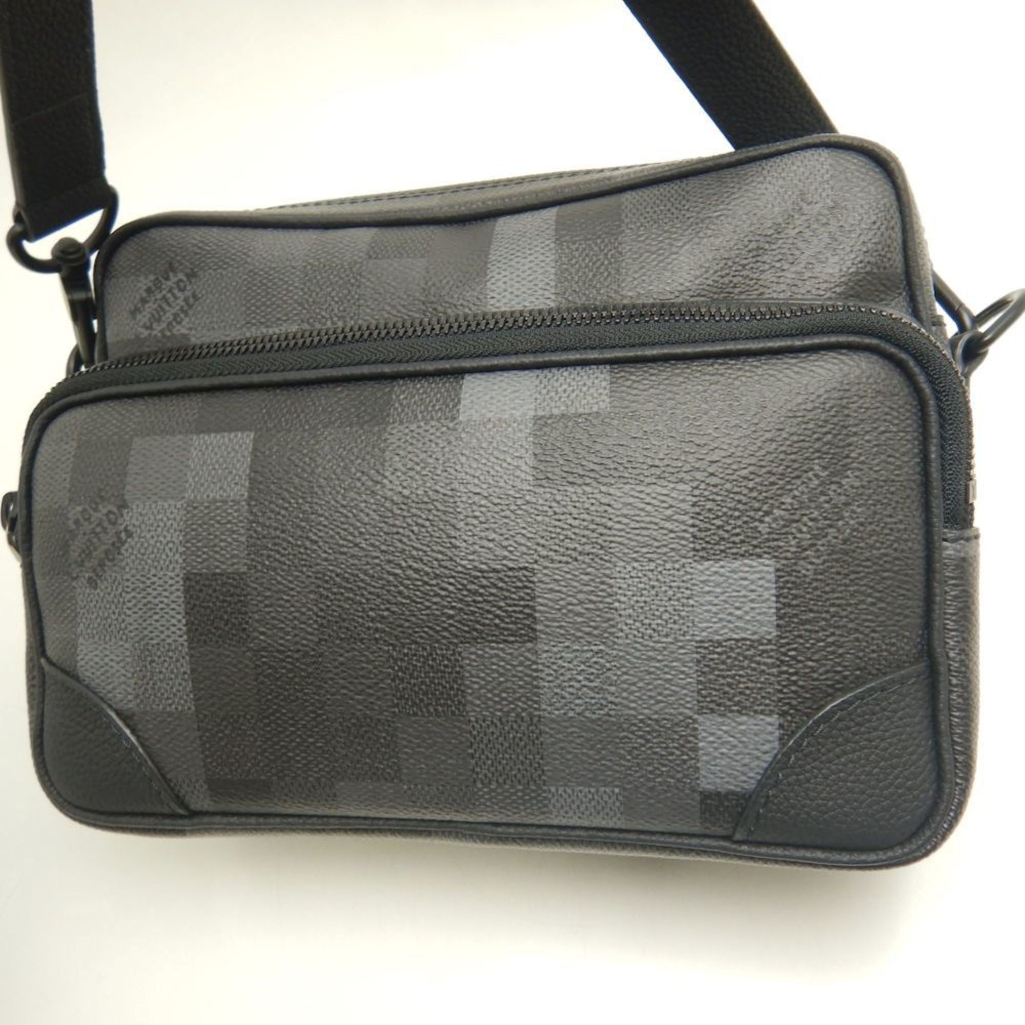 Louis Vuitton Black Noir Pvc Shoulder Bag (Pre-Owned)