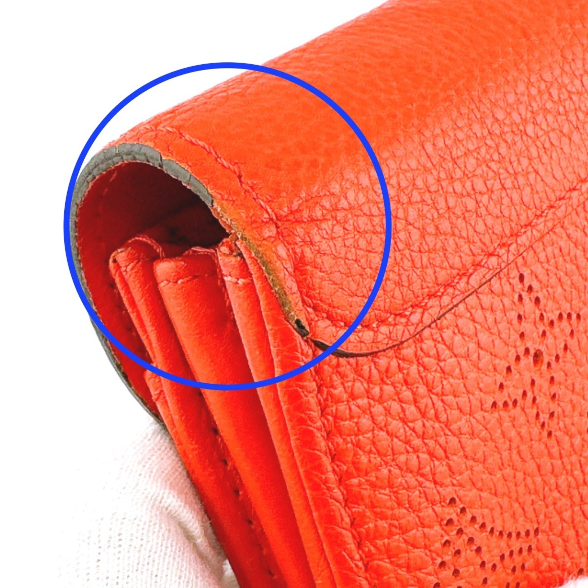 Louis Vuitton Corail Mahina Leather Long Wallet (Bi-Fold) (Pre-Owned)