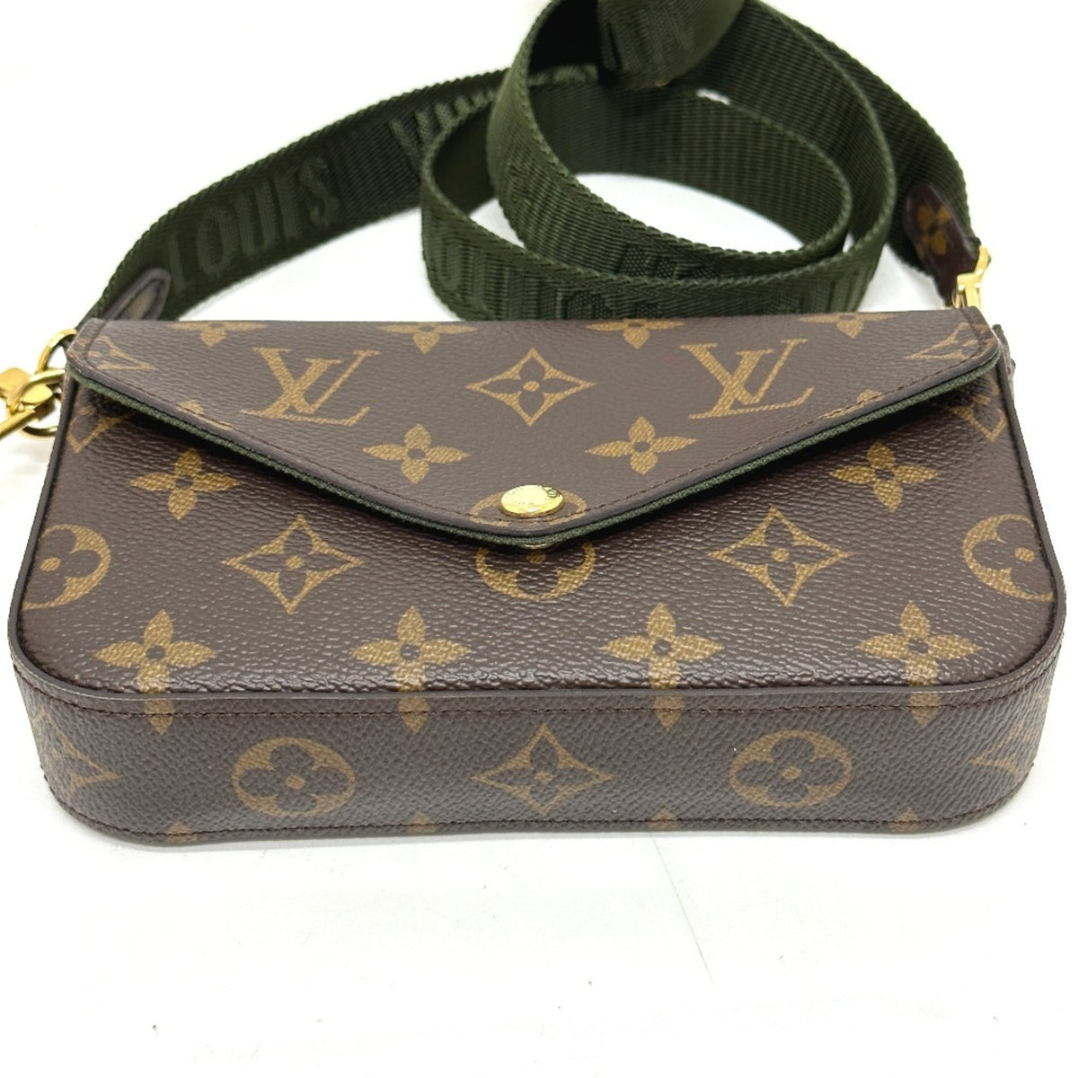 Louis Vuitton Monogram Brown Monogram Pochette Shoulder Bag (Pre-Owned)