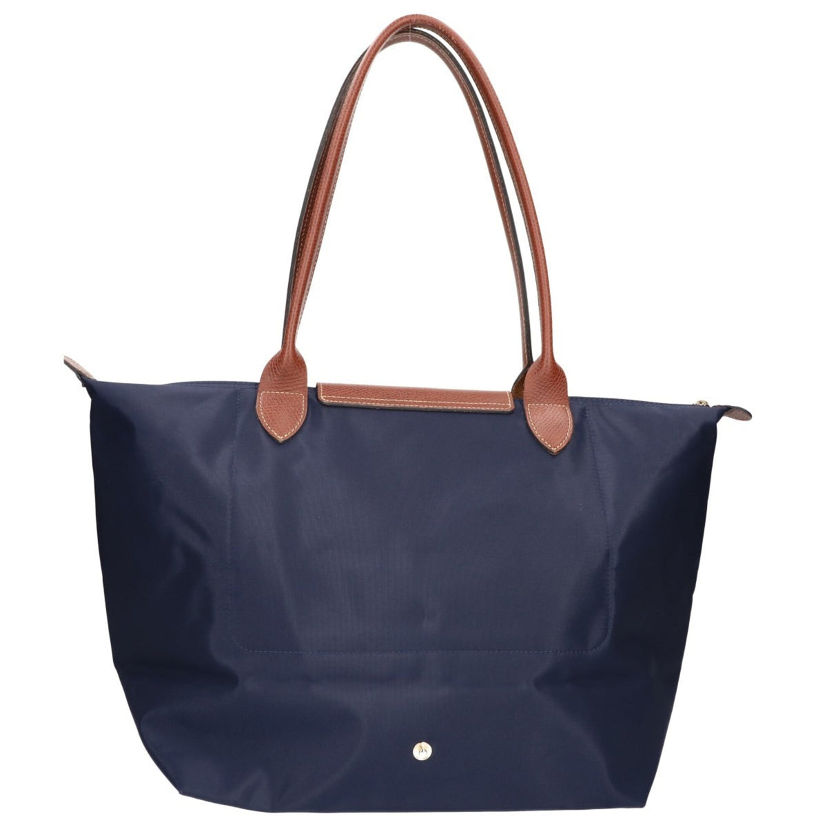 Longchamp Brown Navy Nylon Tote Bag (Pre-Owned)
