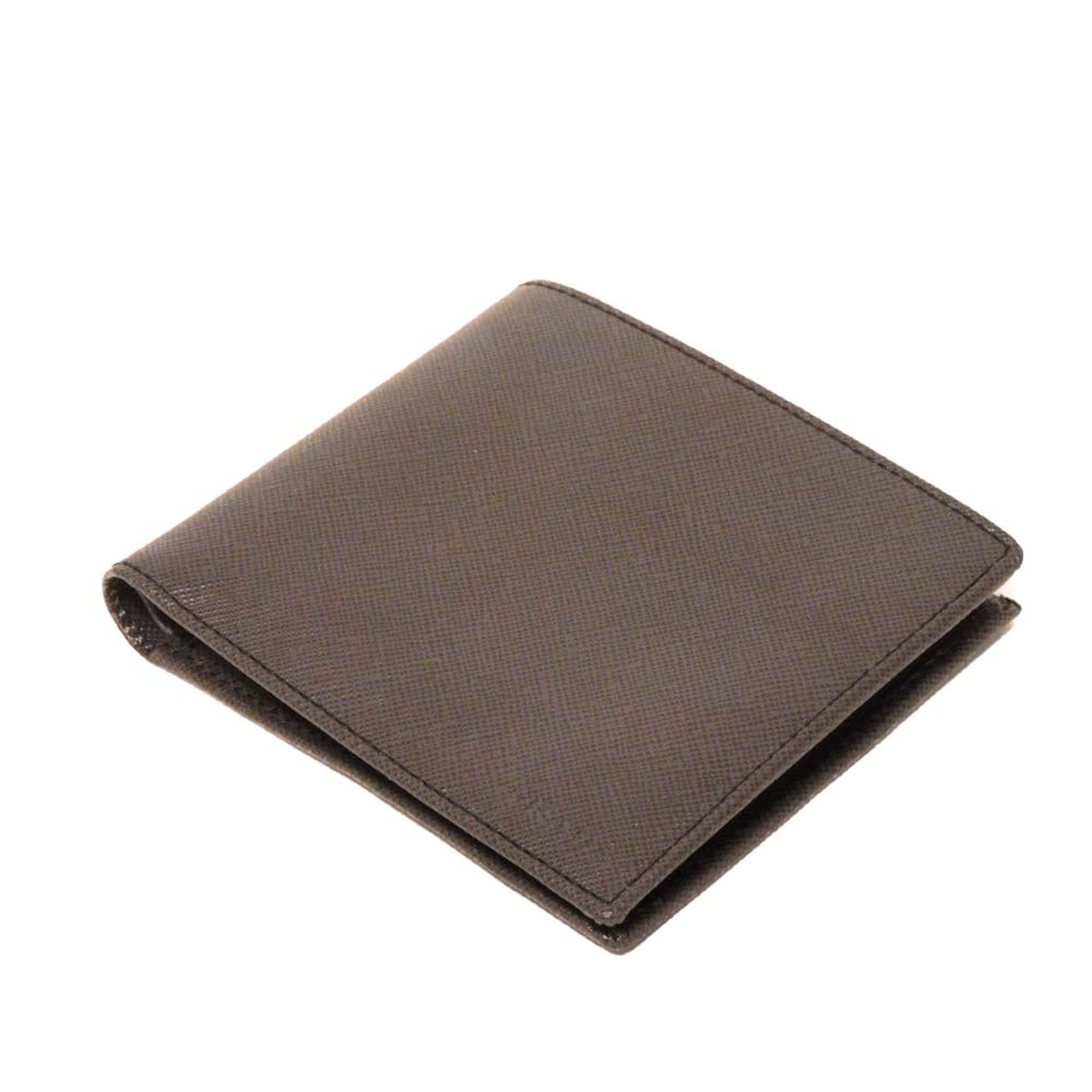 Prada Saffiano Brown Saffiano Wallet (Bi-Fold) (Pre-Owned)