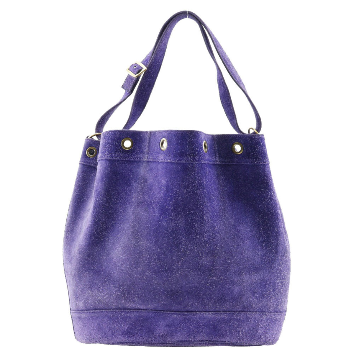 Hermes Purple Suede Shoulder Bag (Pre-Owned)
