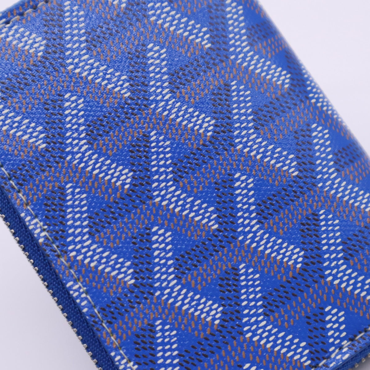 Goyard Blue Multi-Color Coated Canvas Leather Wallet (Bi-Fold) (Pre-Owned)