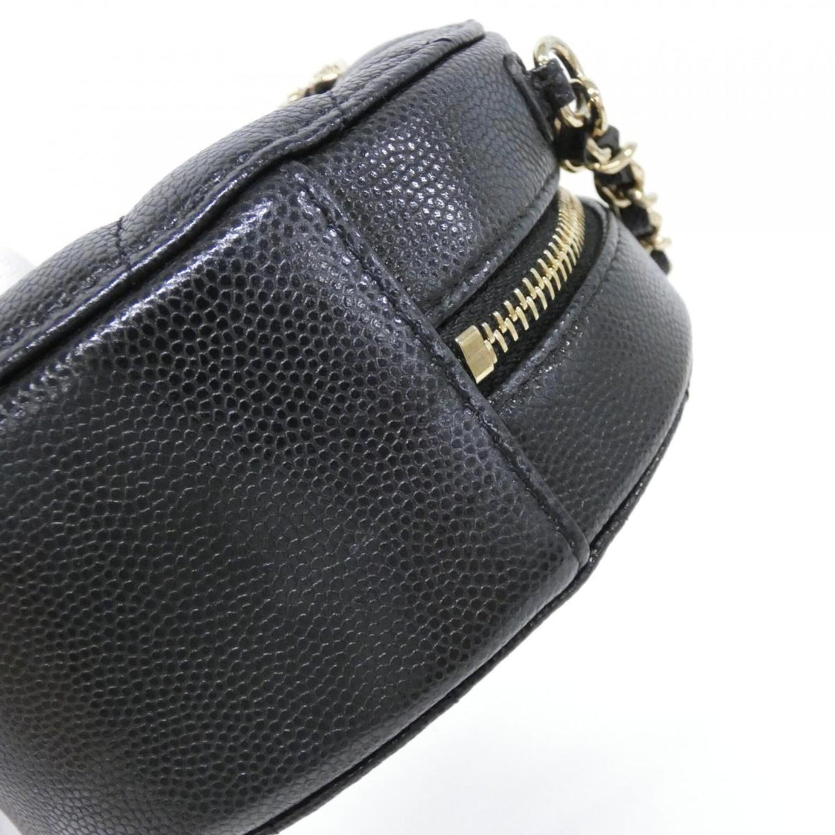 Chanel Black Grained Calfskin Shoulder Bag (Pre-Owned)