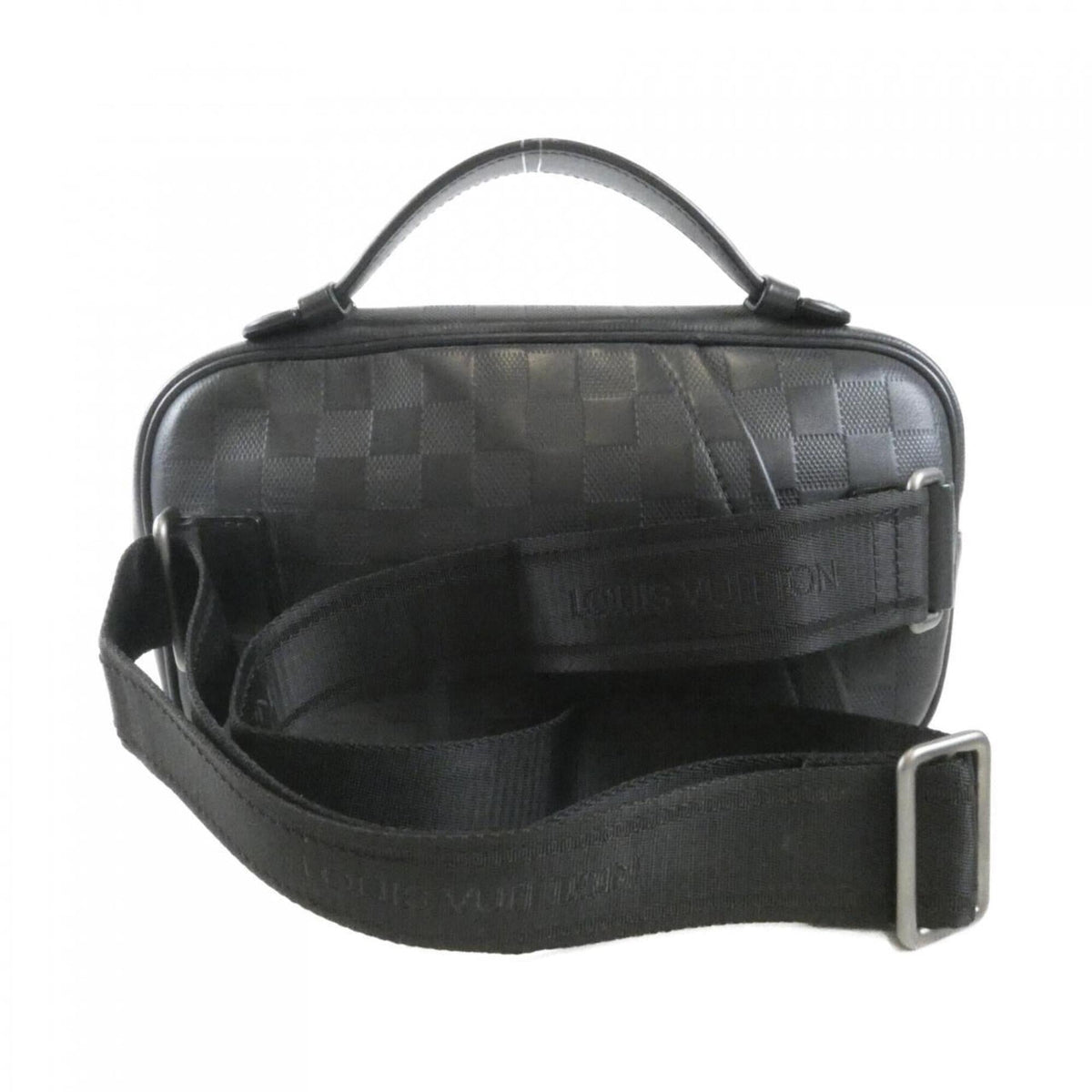 Louis Vuitton Black Leather Shoulder Bag (Pre-Owned)