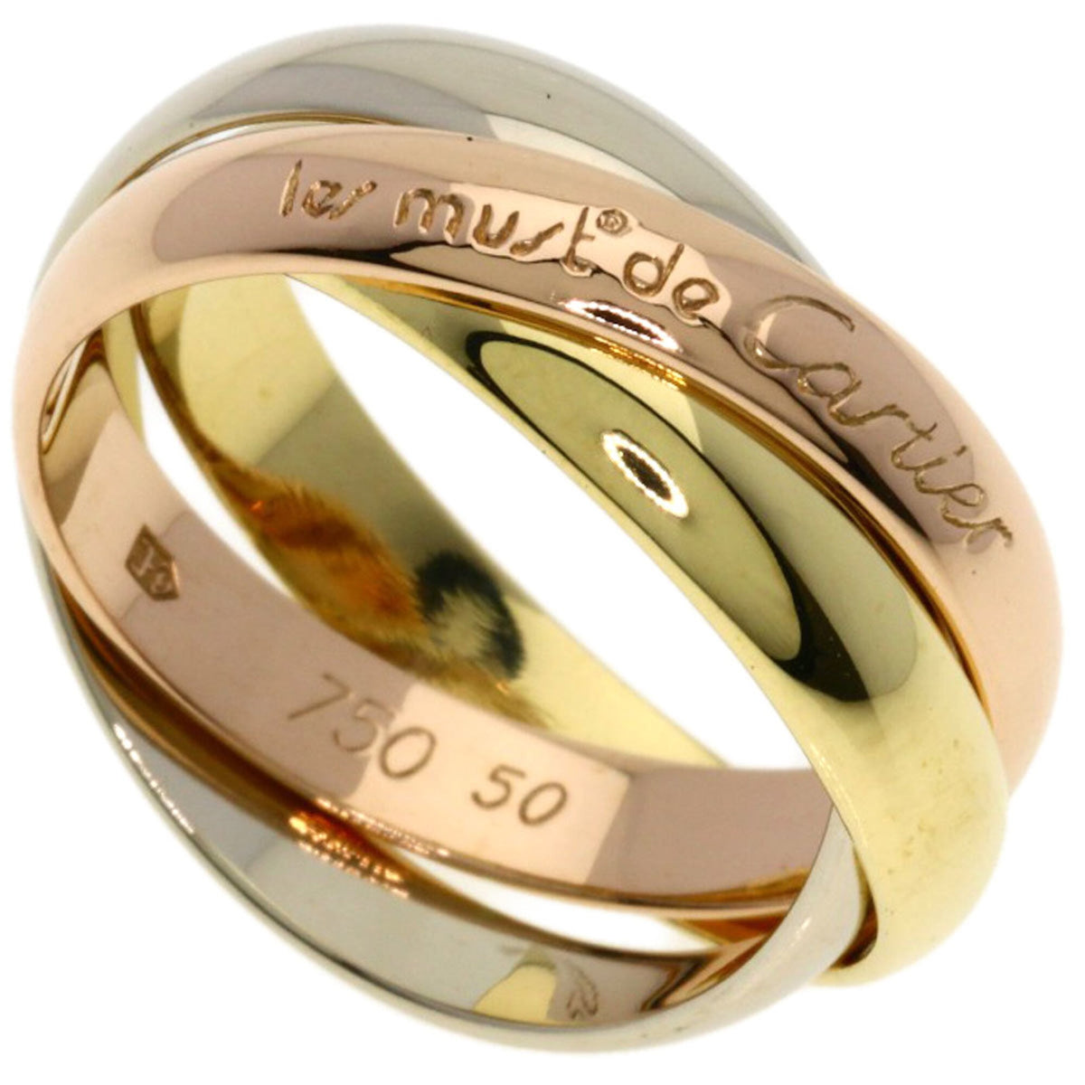 Cartier Yellow Gold (18K) Pink Gold (18K) White Gold (18K) Band Ring (Pre-Owned)